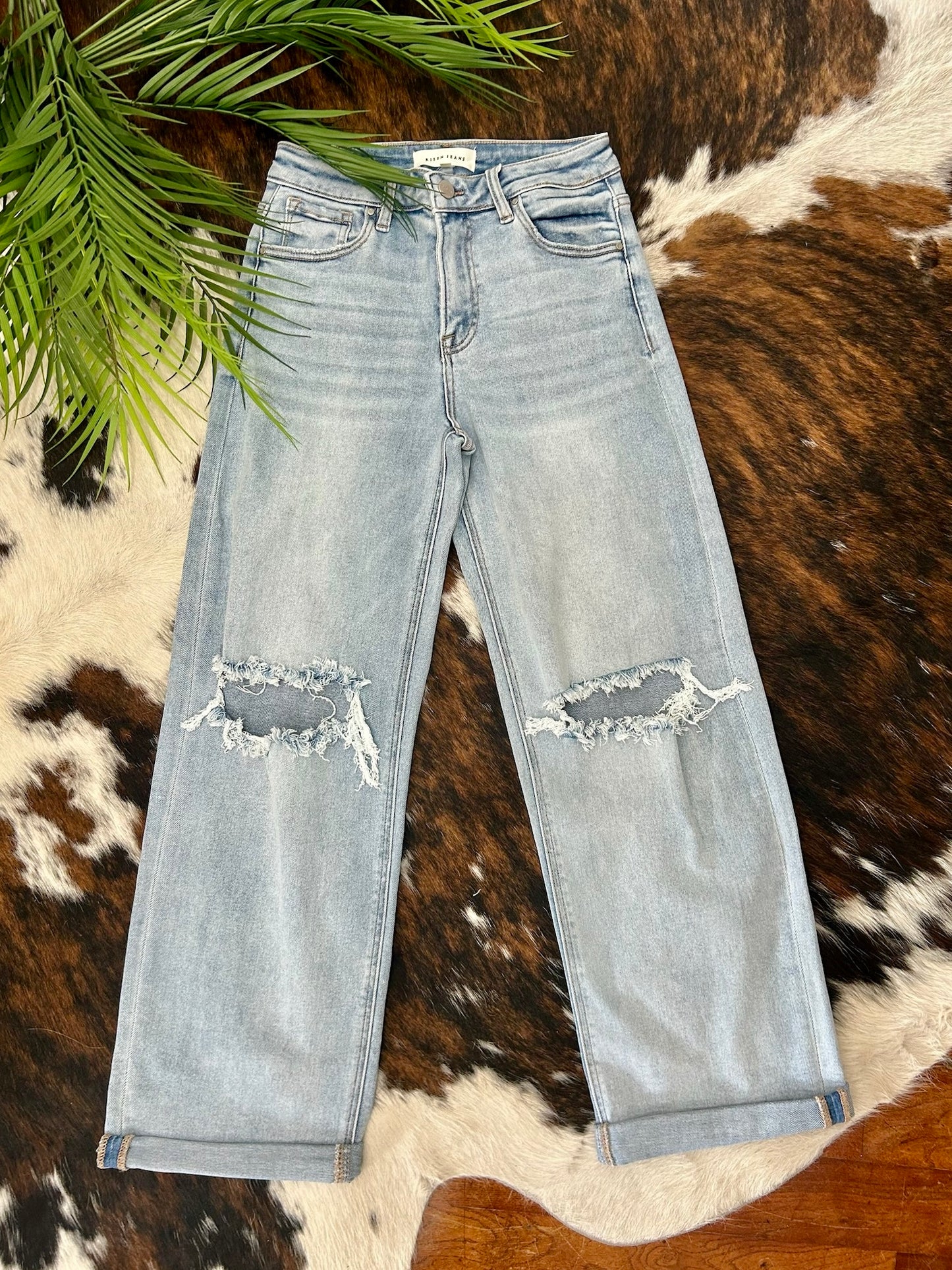 Boy Please Boyfriend Fit Risen Jeans