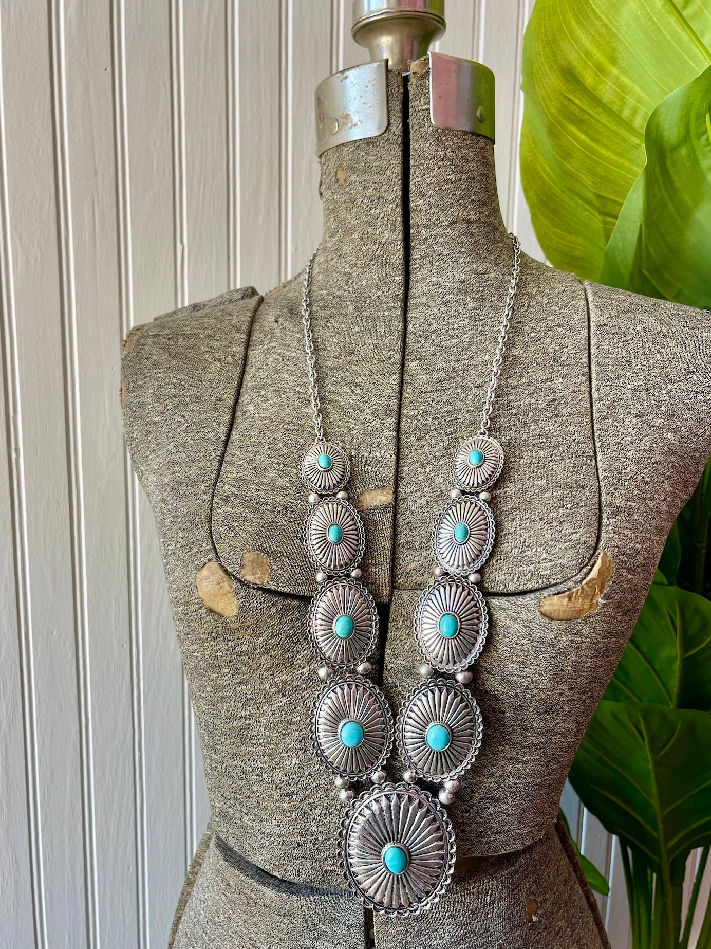 Large Concho Necklace