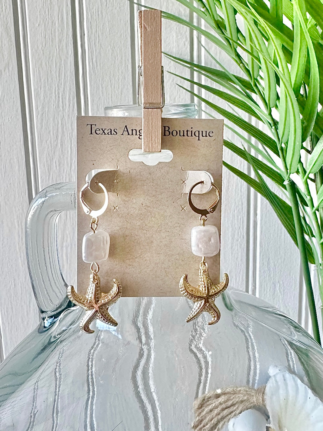 Gold Starfish Earrings