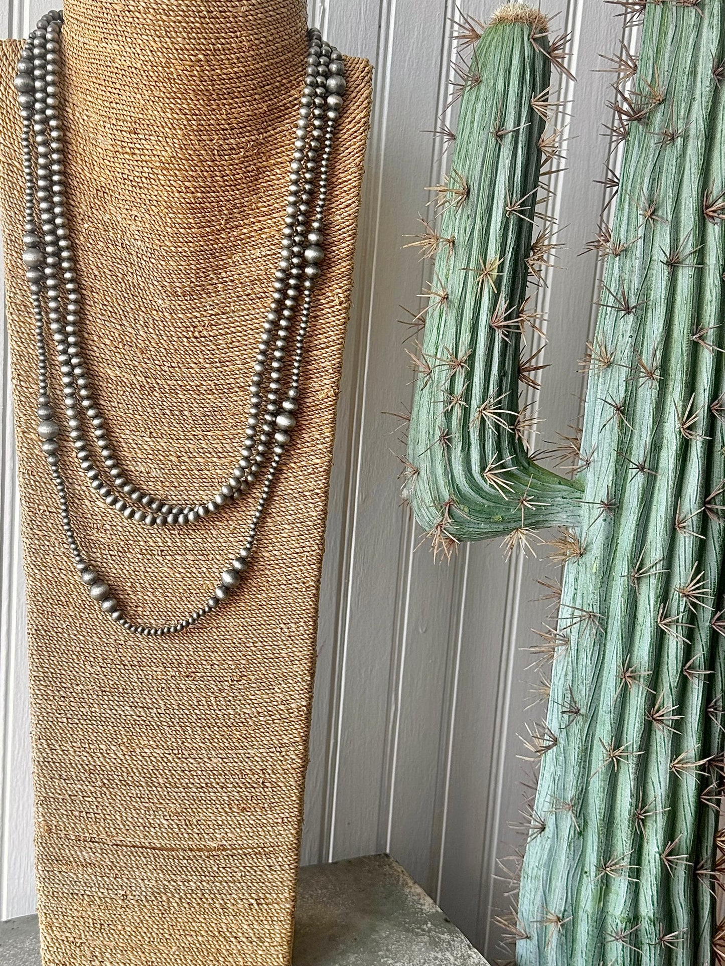 Silver Beaded Necklace