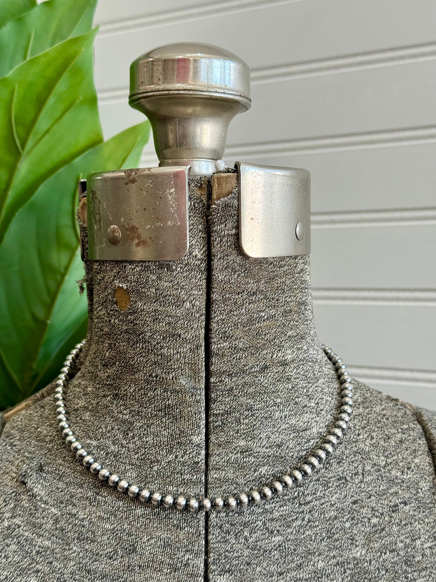 5MM Sterling Silver Navajo Pearl Necklace