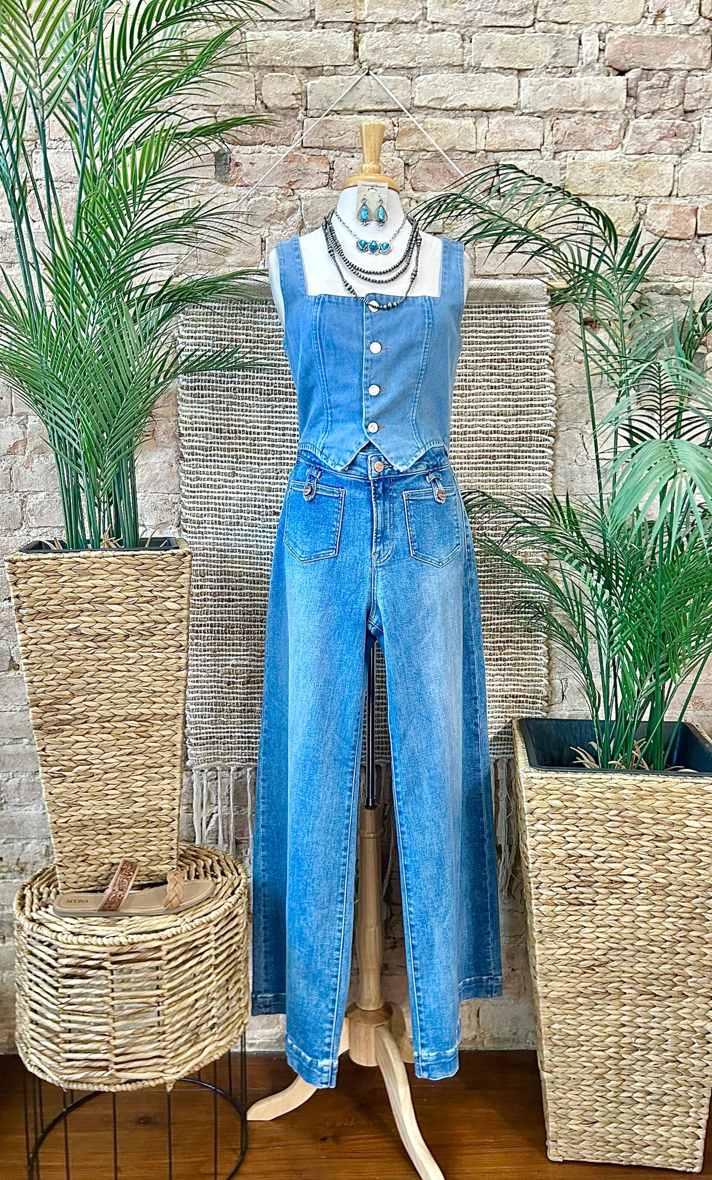Talk Your Talk Denim Tank
