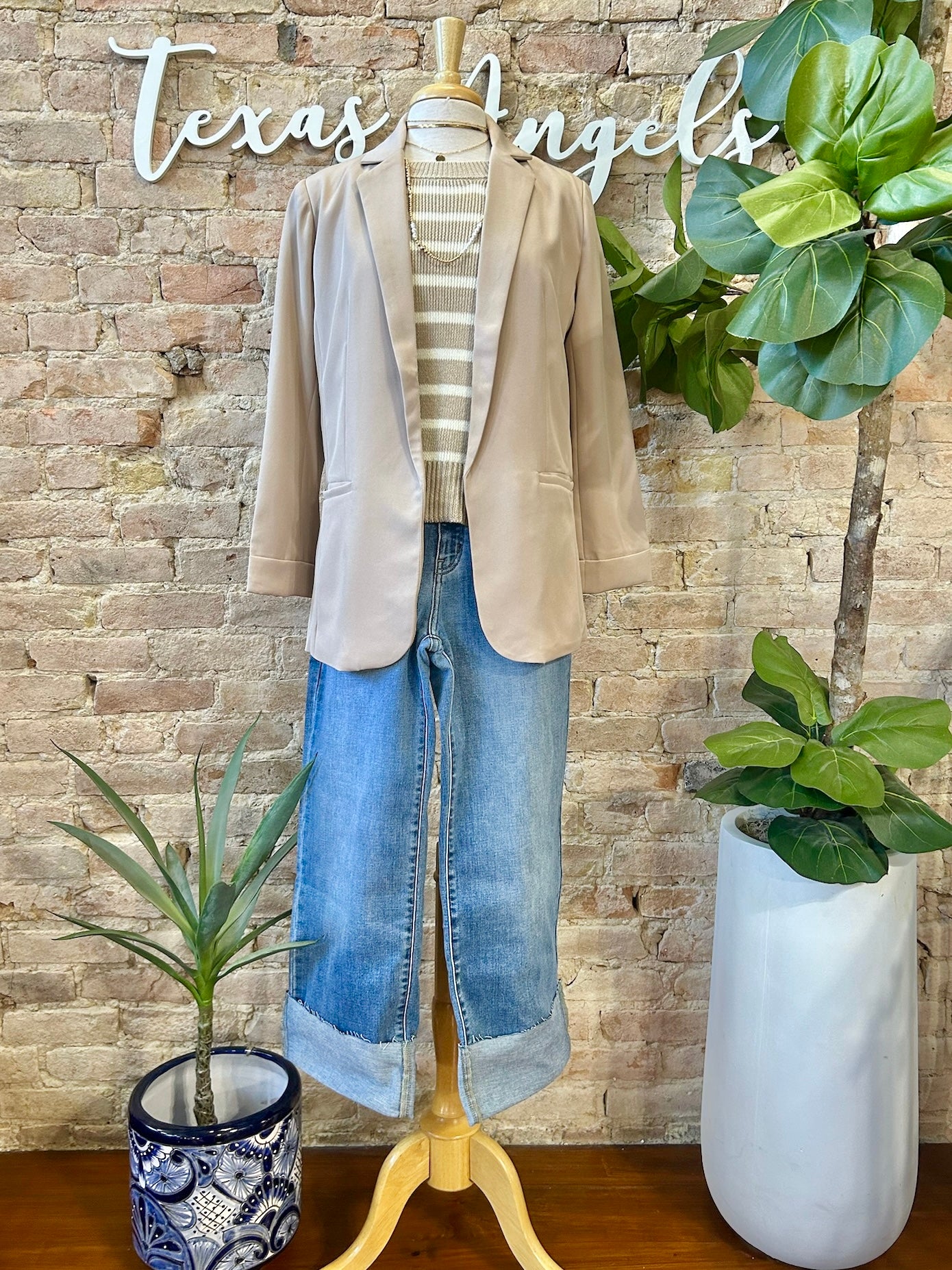 50% Off - Boss Babe Khaki Blazer