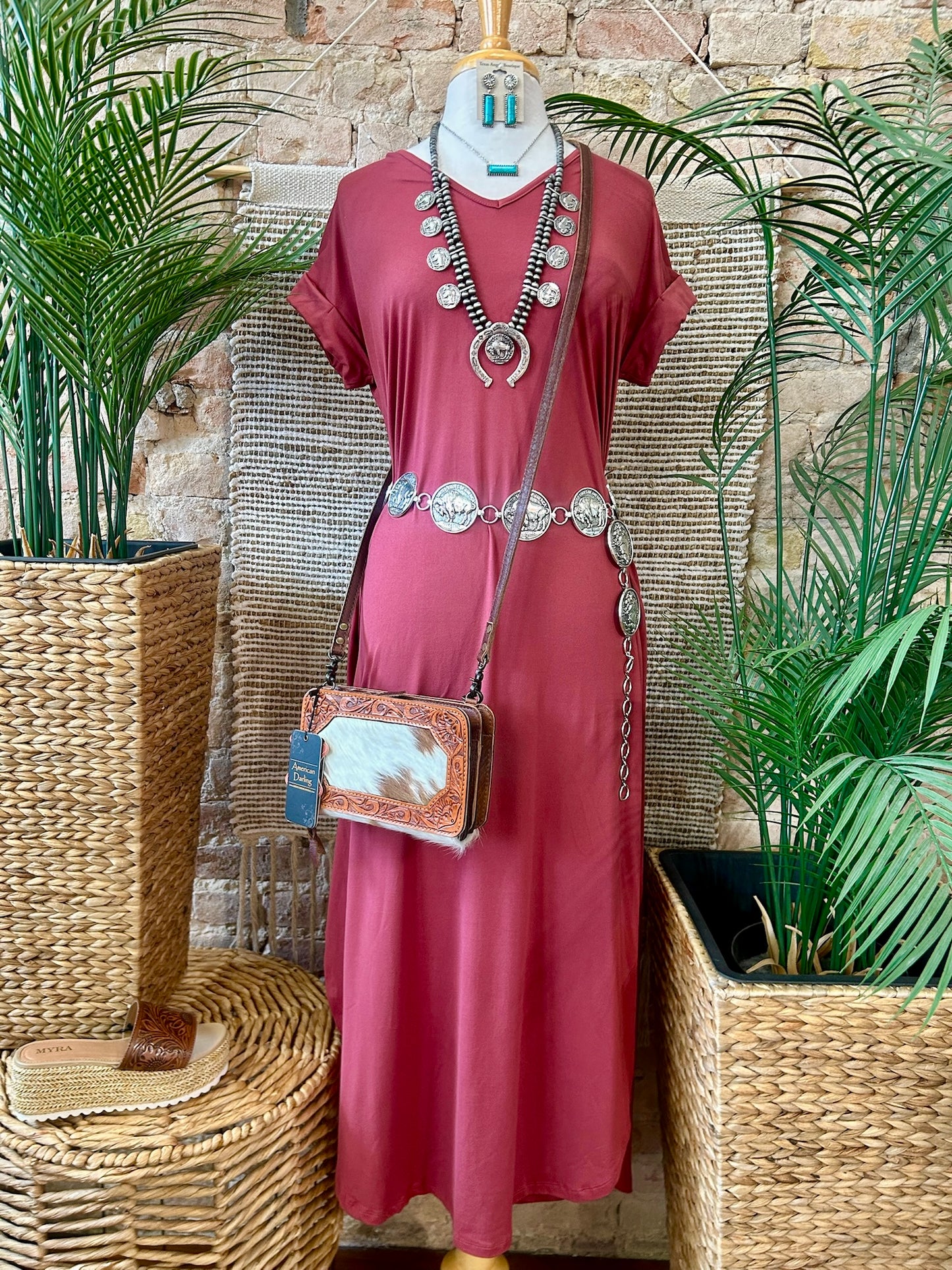 40% Off - Must Be Doing Something Right Rust Maxi