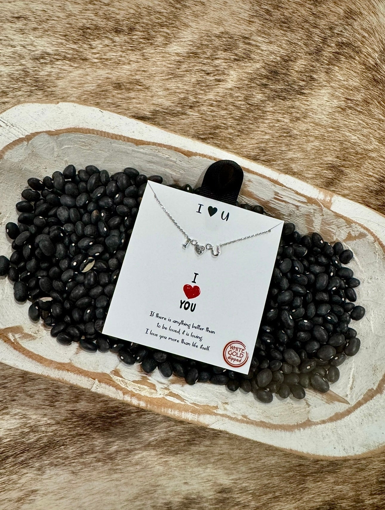 I love You Gold & Silver Necklaces