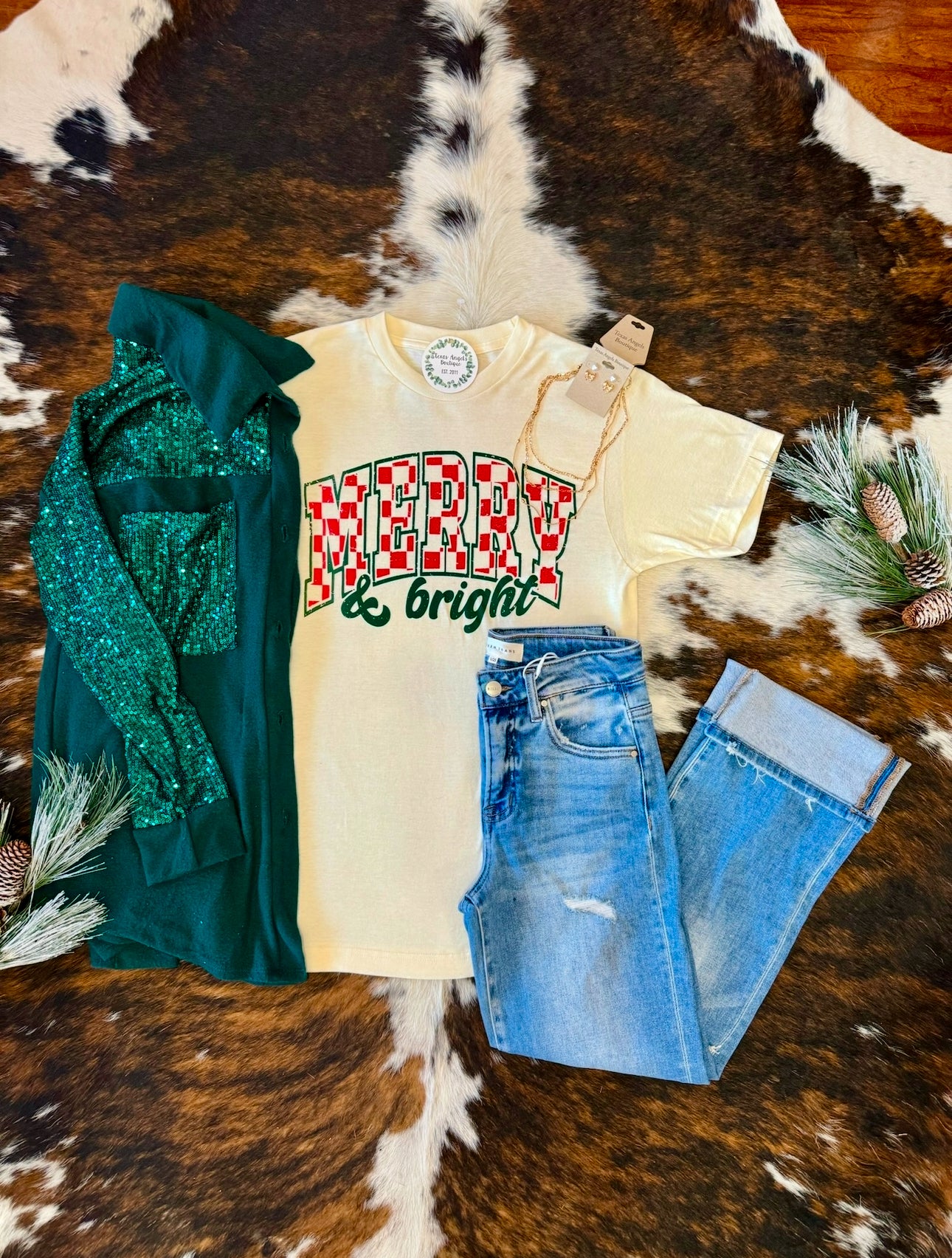 60% Off - Great Times Green Sequin Shacket