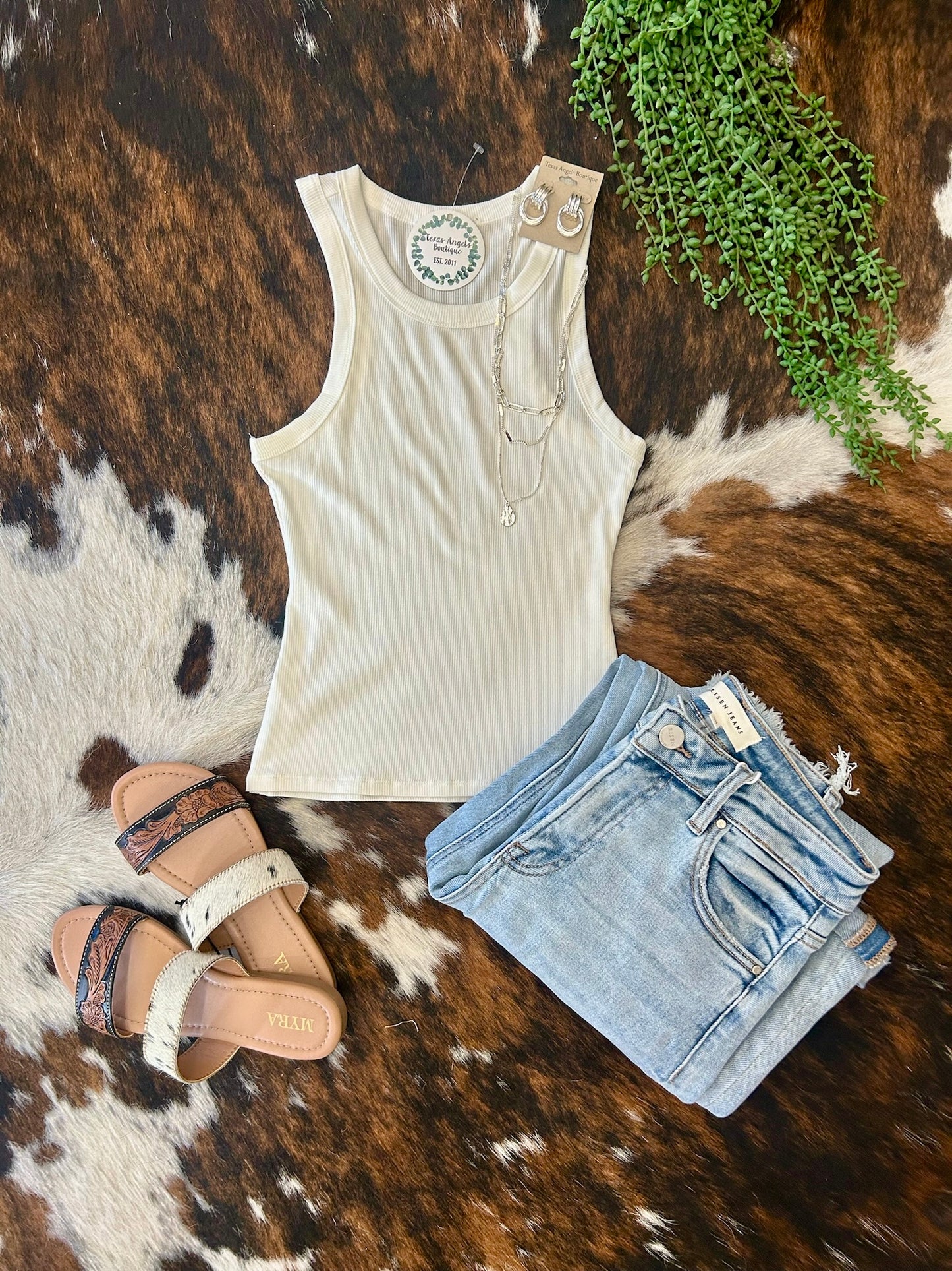 Why Not White Tank Top