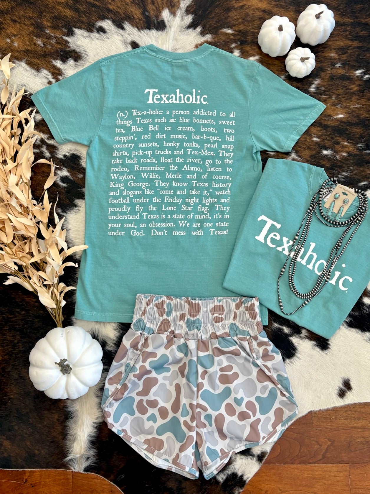 Sea Foam Texaholic Graphic Tee