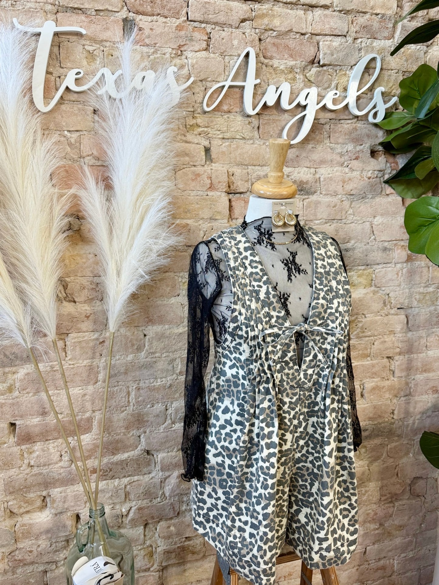 Perfect For You Light Leopard Print Romper