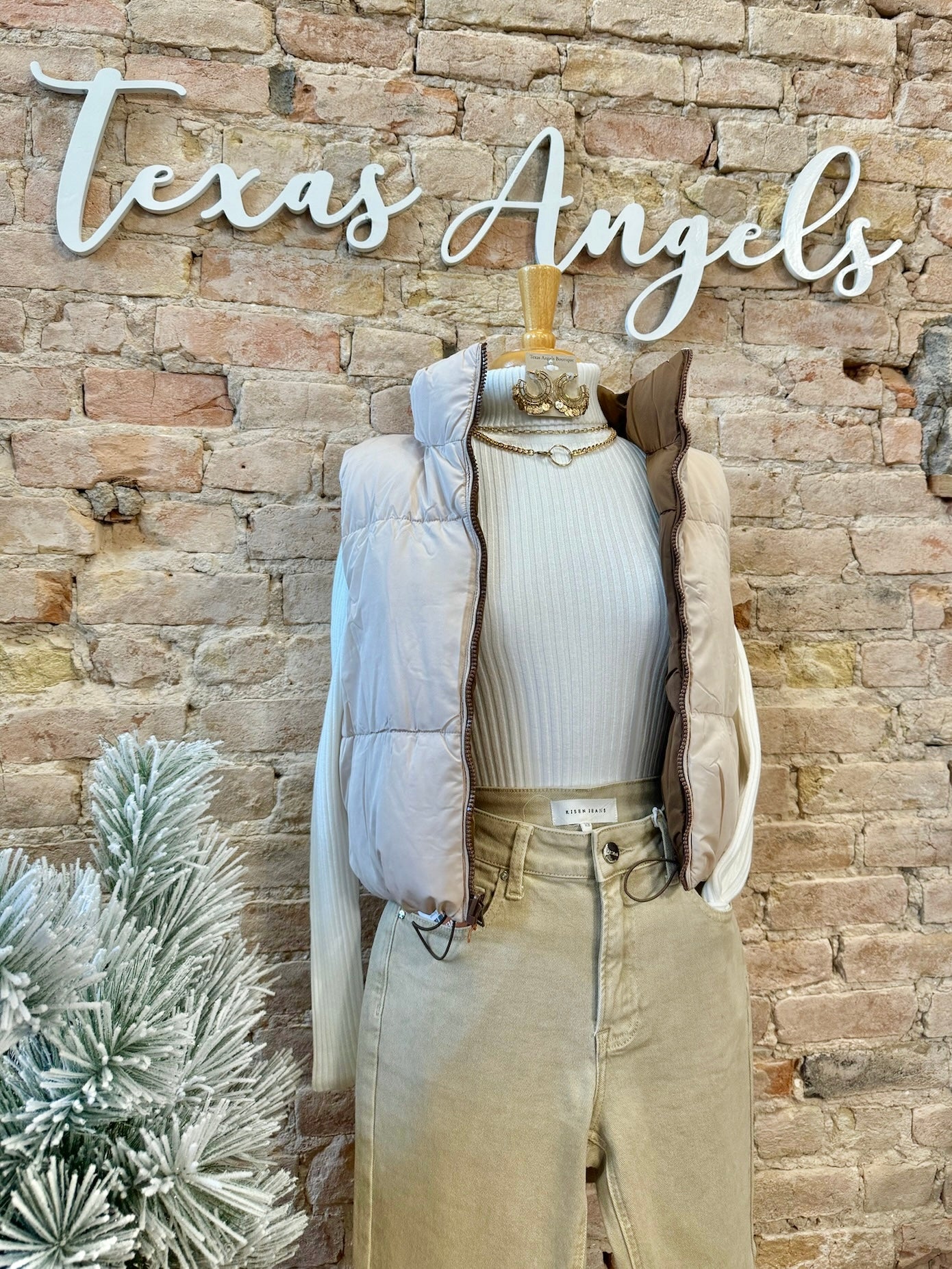 40% Off - Don't Play Around Brown Reversible Puffer Vest