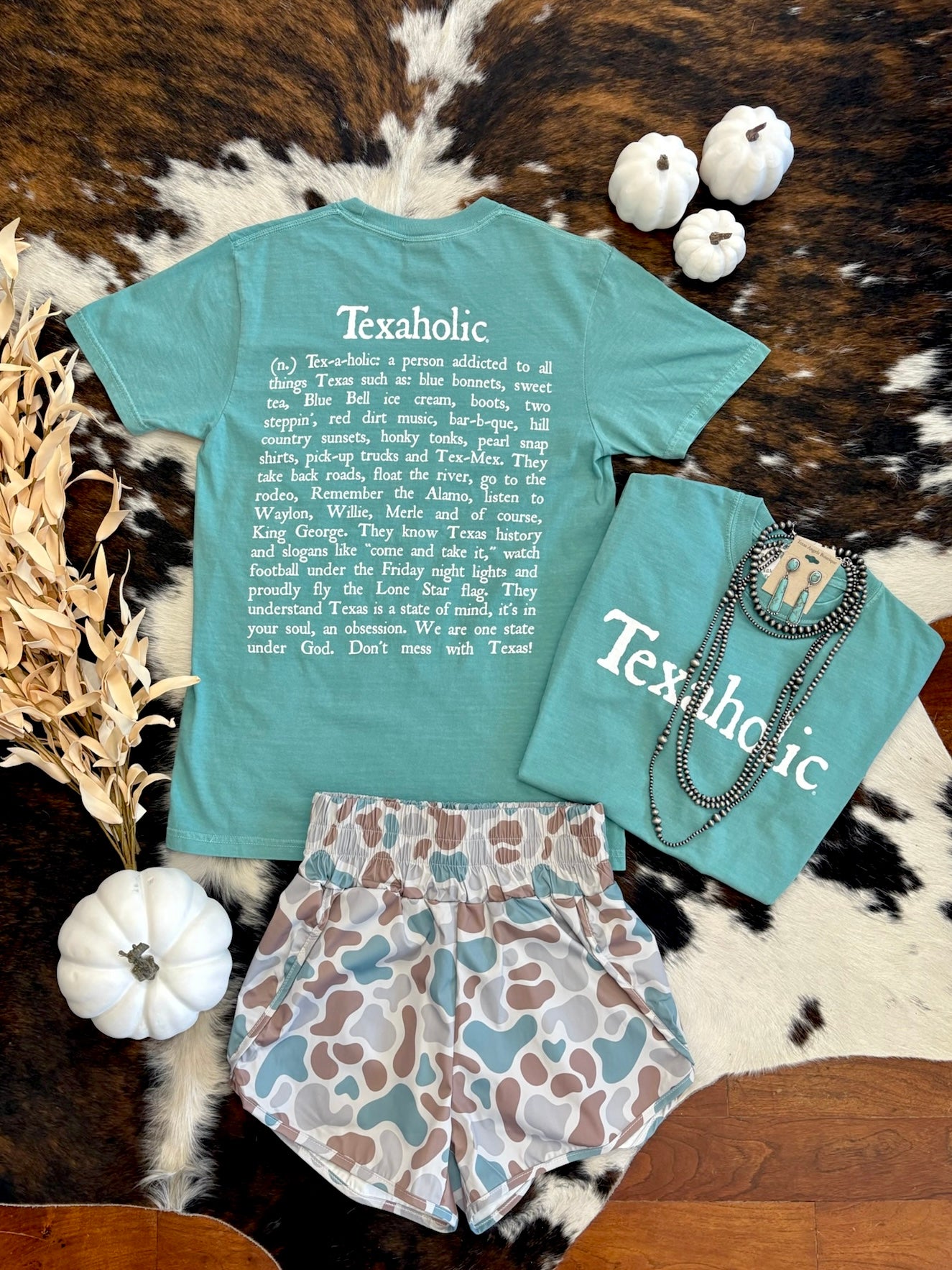 Sea Foam Texaholic Graphic Tee