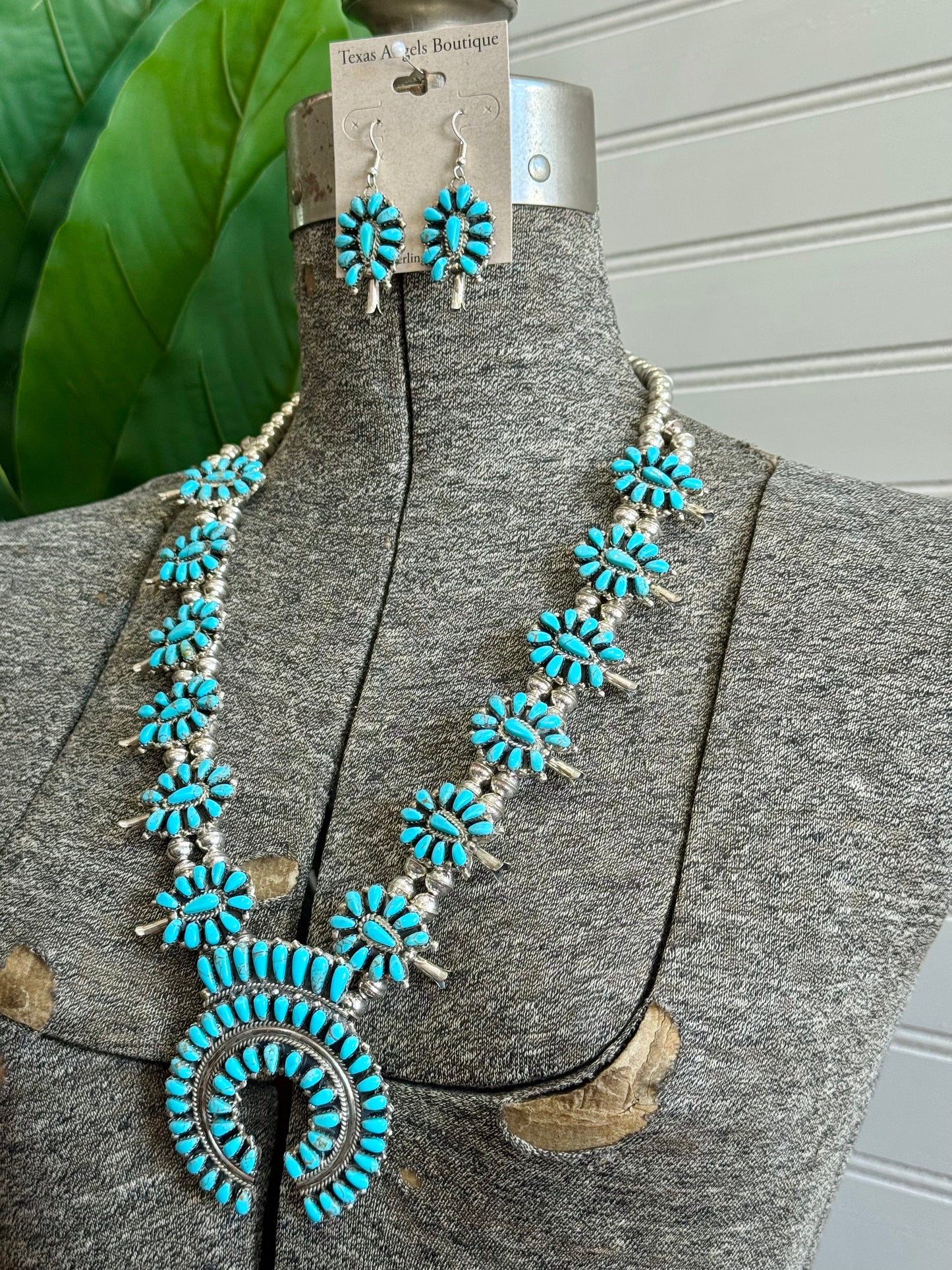Sterling Silver Squash Blossom Set