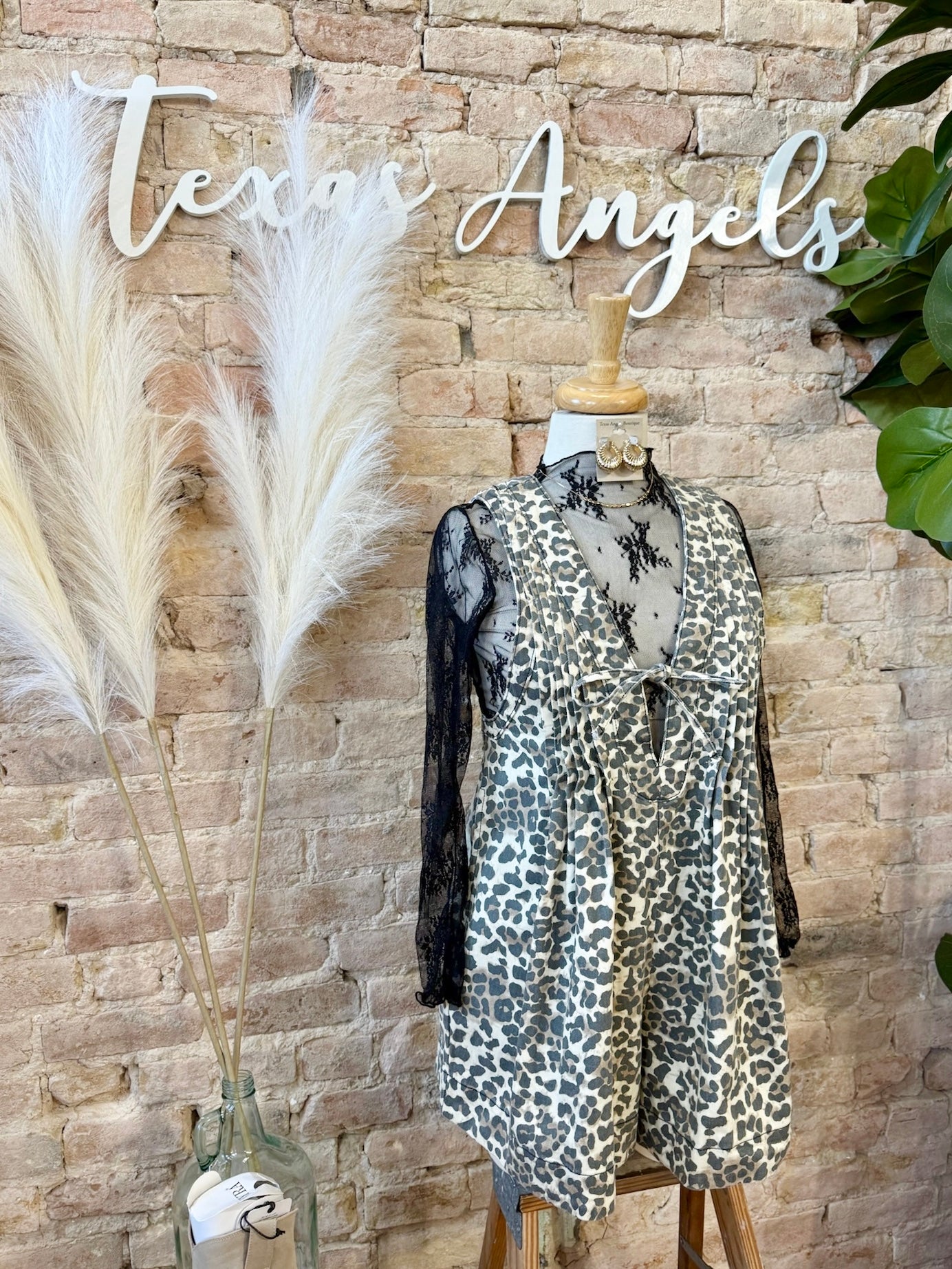 Perfect For You Light Leopard Print Romper