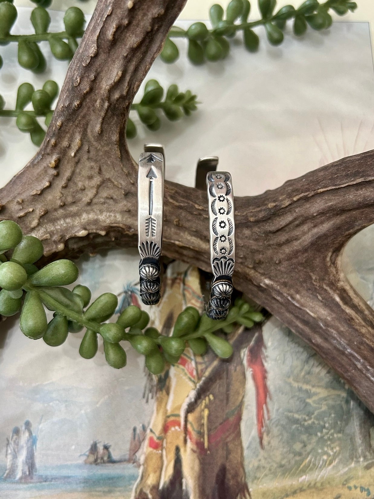 Navajo Handmade Sterling Silver Stacker Cuff