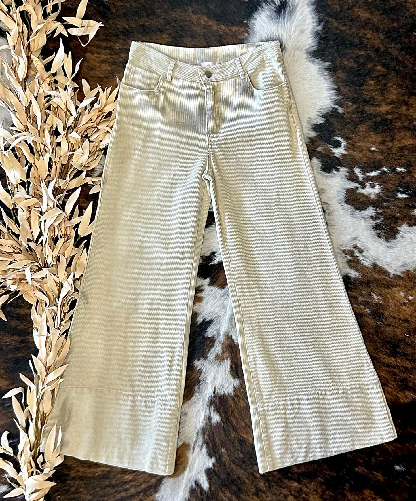 See You Around Oatmeal Corduroy Pants