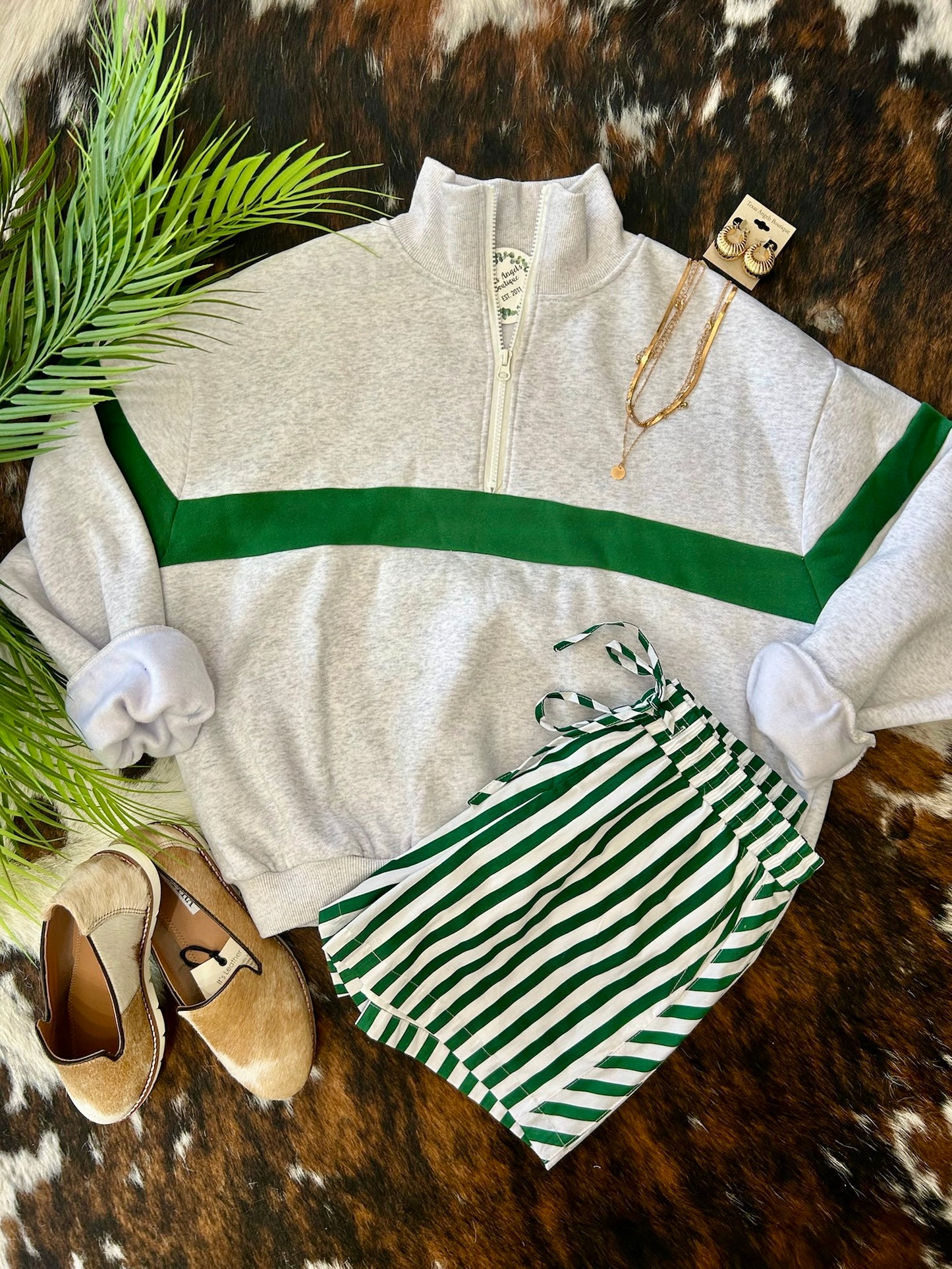 Football Season Green Sweatshirt