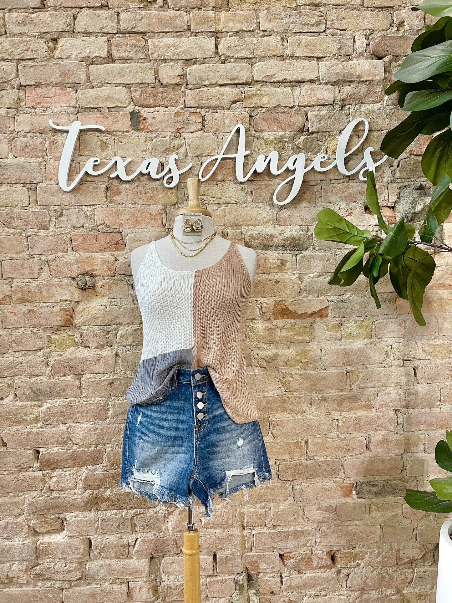 50% Off - Ocean Tides Knit Tank