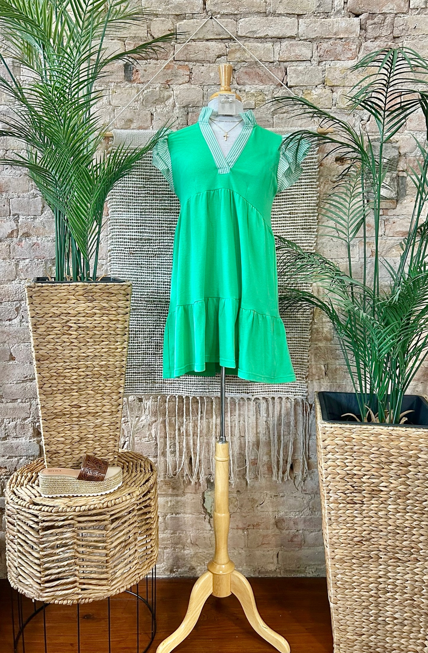 Day In And Day Out Kelly Green Dress