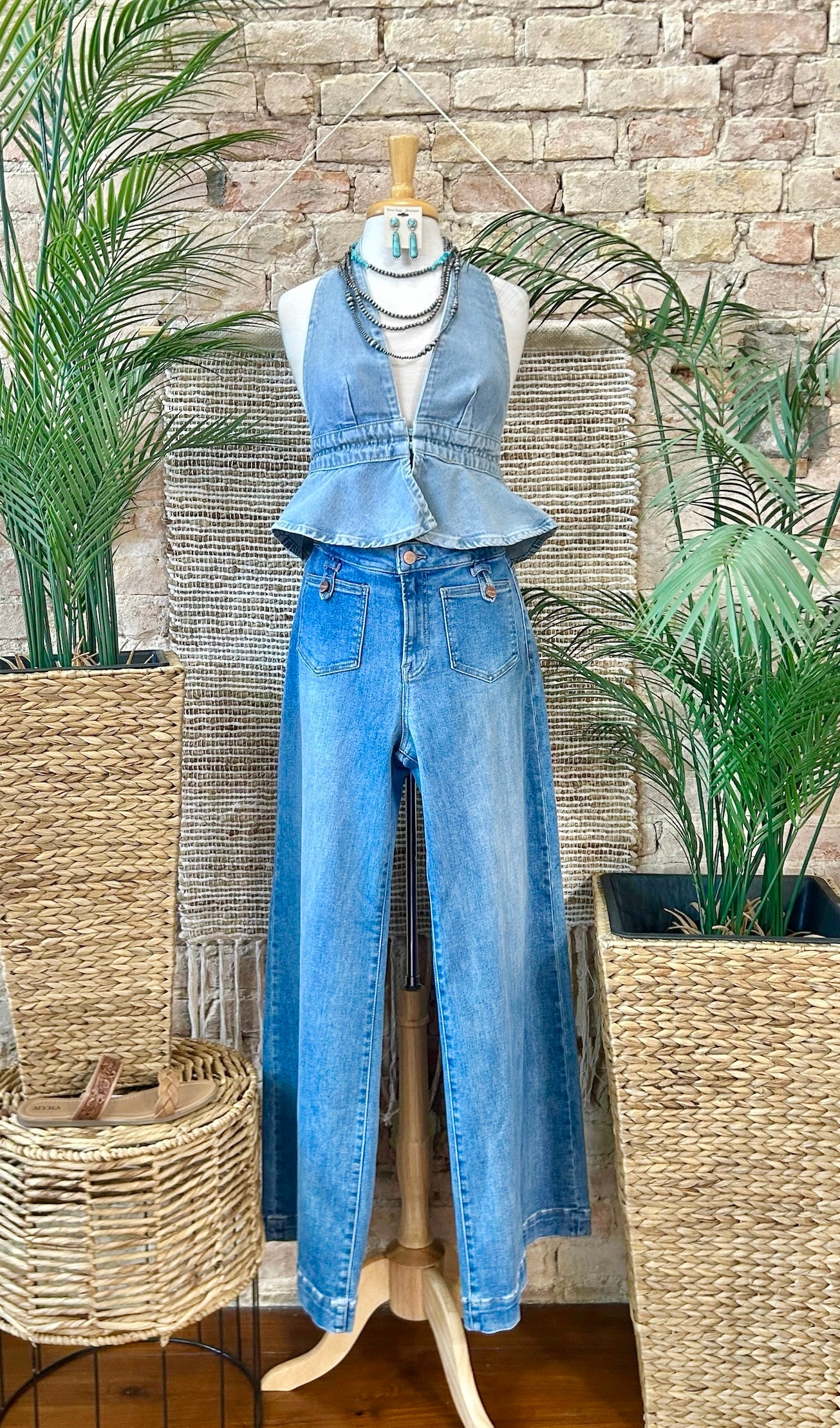 Dear John Denim Halter Top