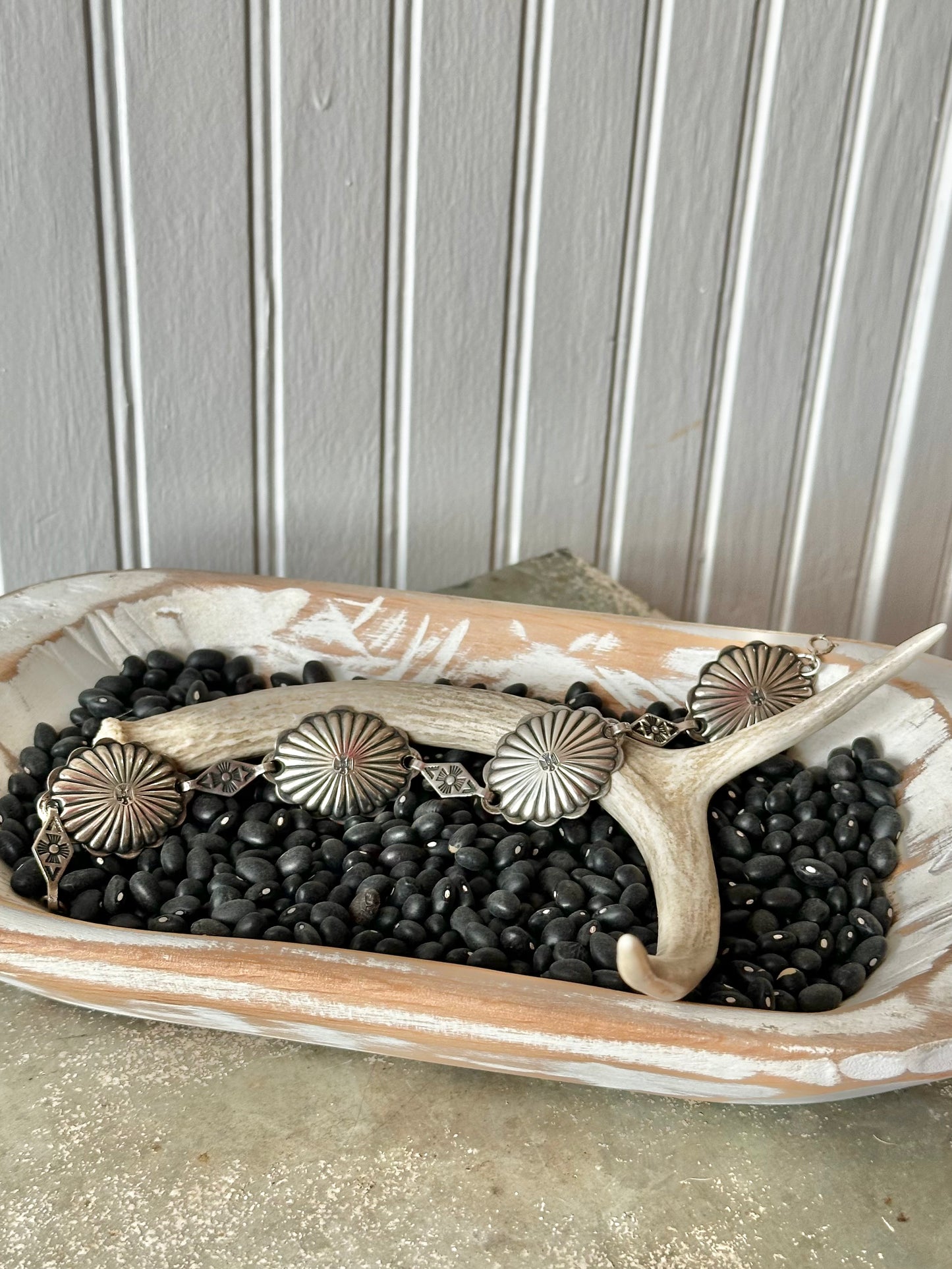 Sterling Silver Concho Bracelet