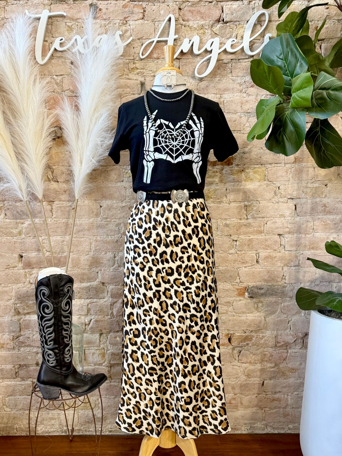 Like No Other Light Leopard Print Mid Maxi