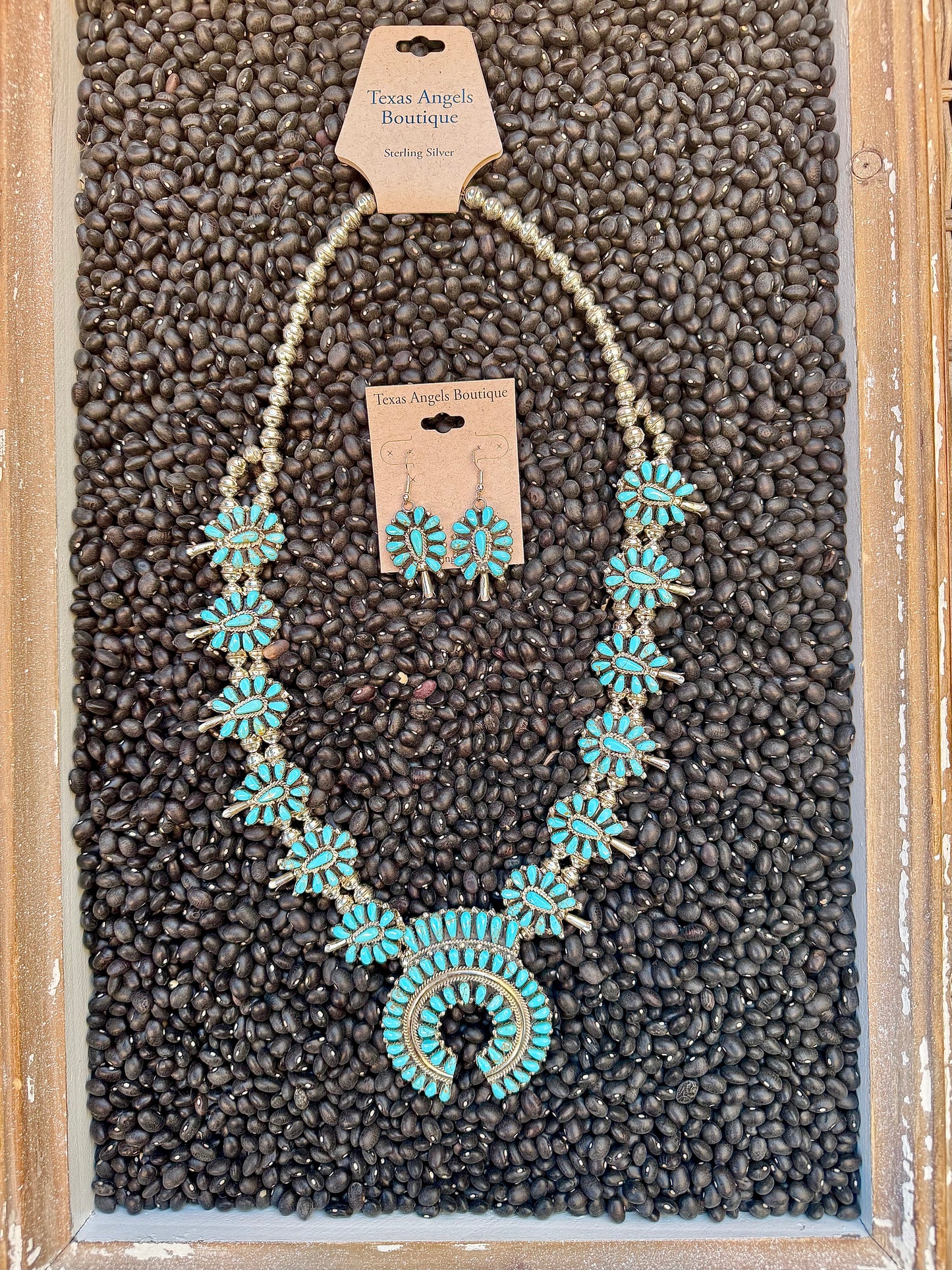 Sterling Silver Squash Blossom Set