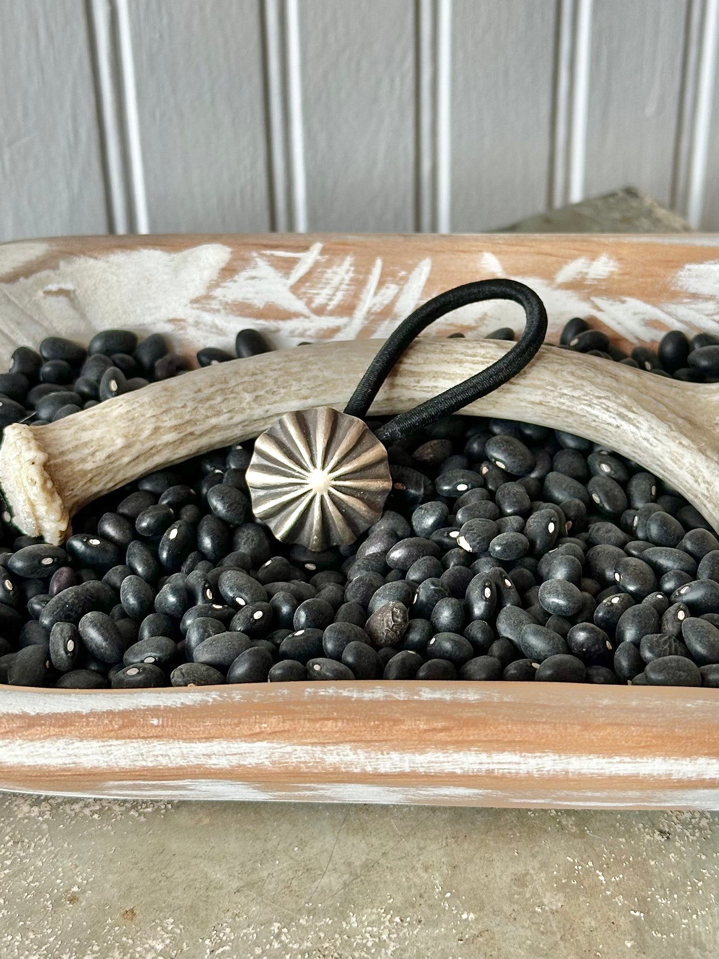 Sterling Silver Concho Hair Tie