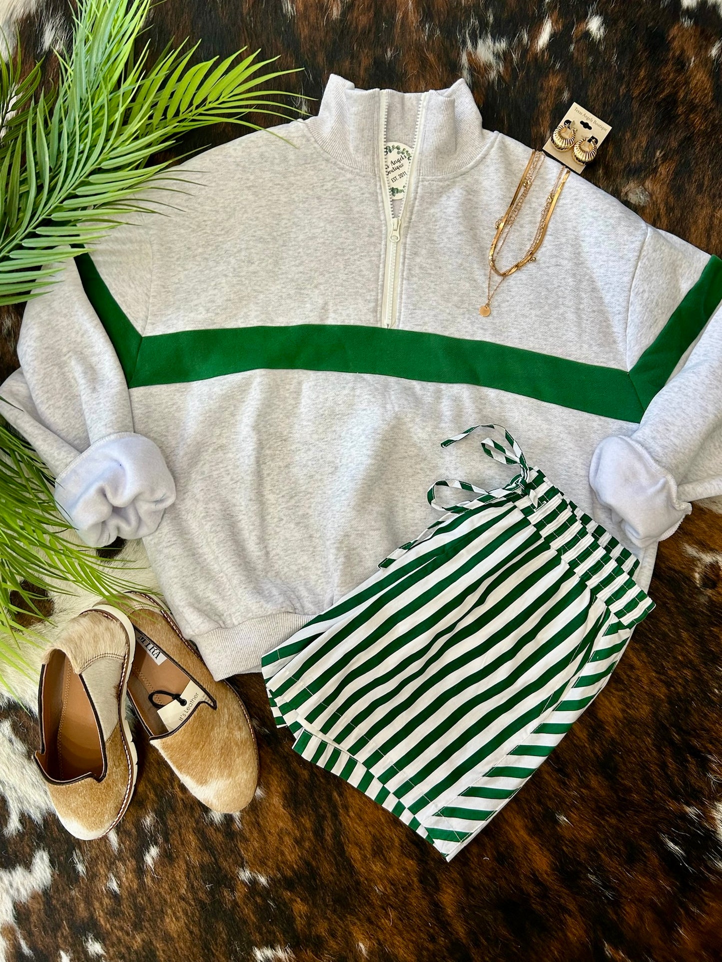 Football Season Green Sweatshirt