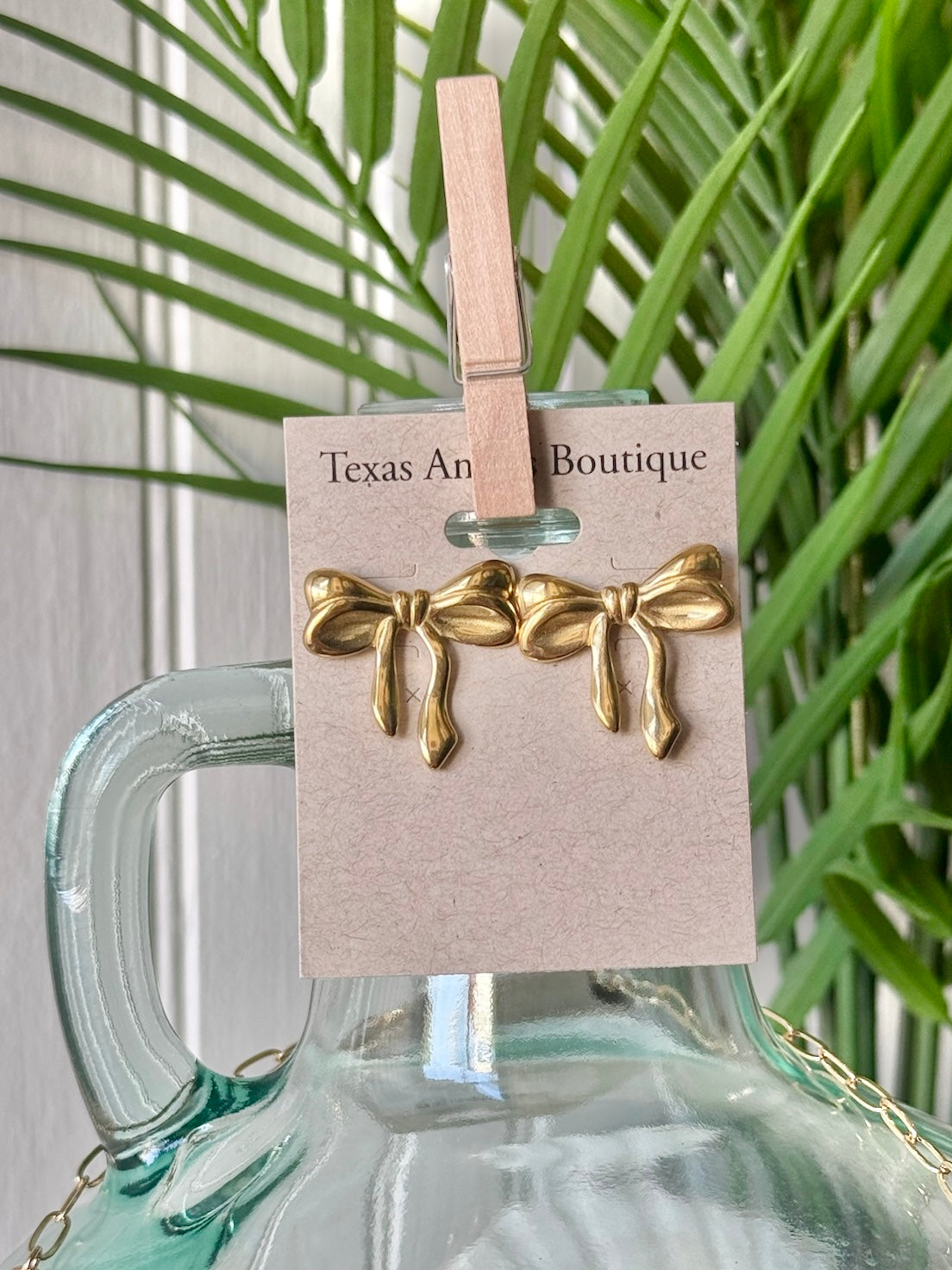 Gold Bow Earrings