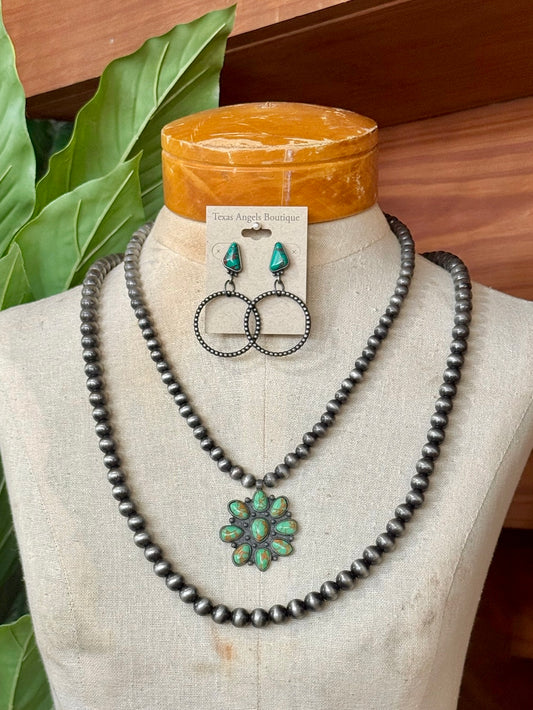 Green Concho Necklace