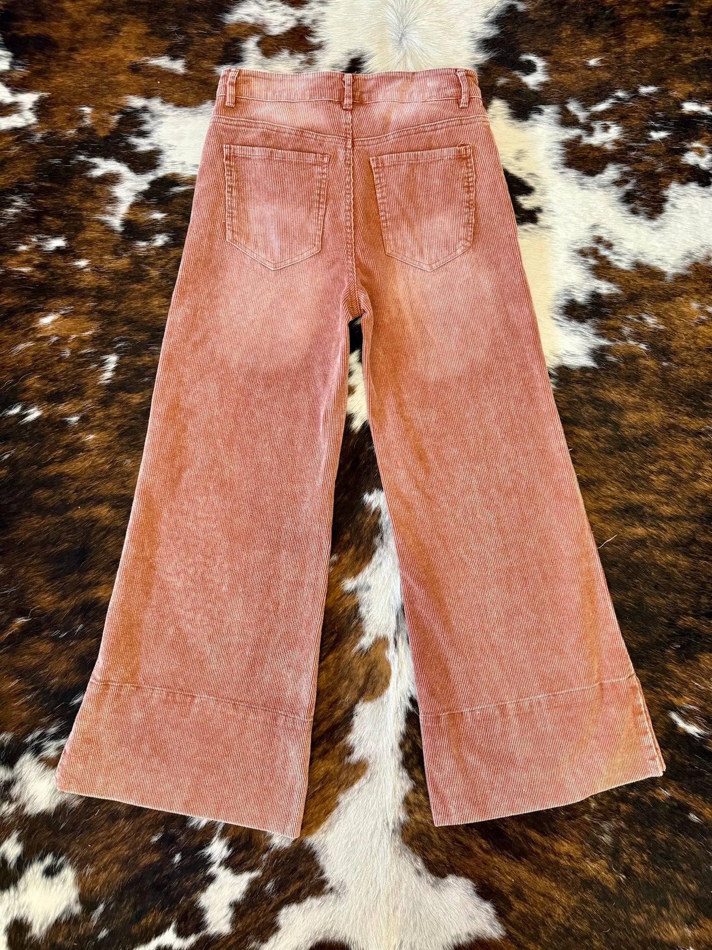 See You Around Rust Corduroy Pants