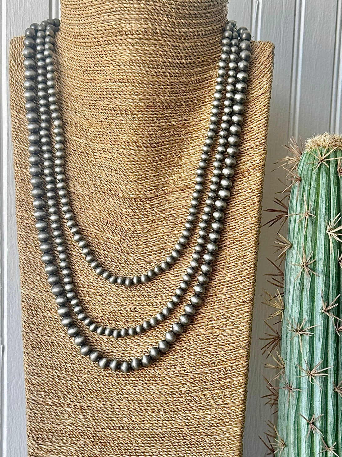 Silver Beaded Necklace