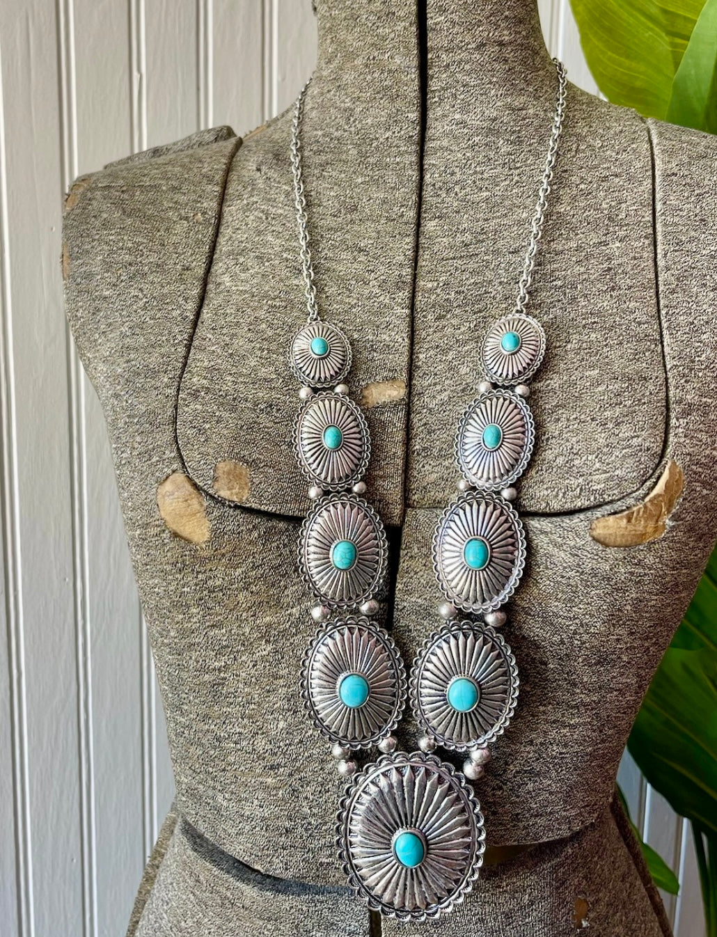 Large Concho Necklace