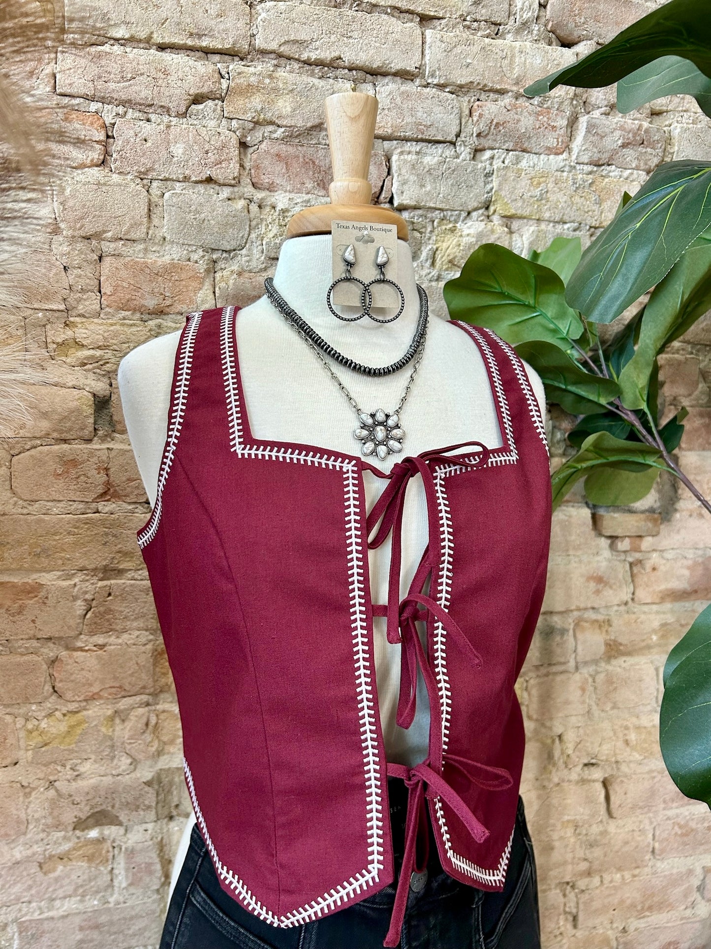 Best Of The Best Burgundy Vest