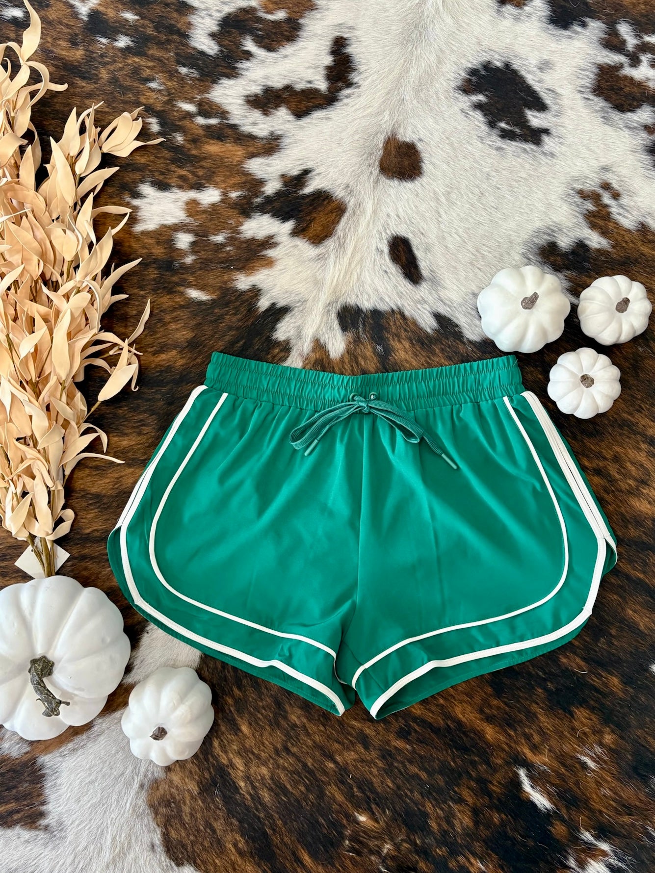 Gym Girlie Green Athletic Shorts