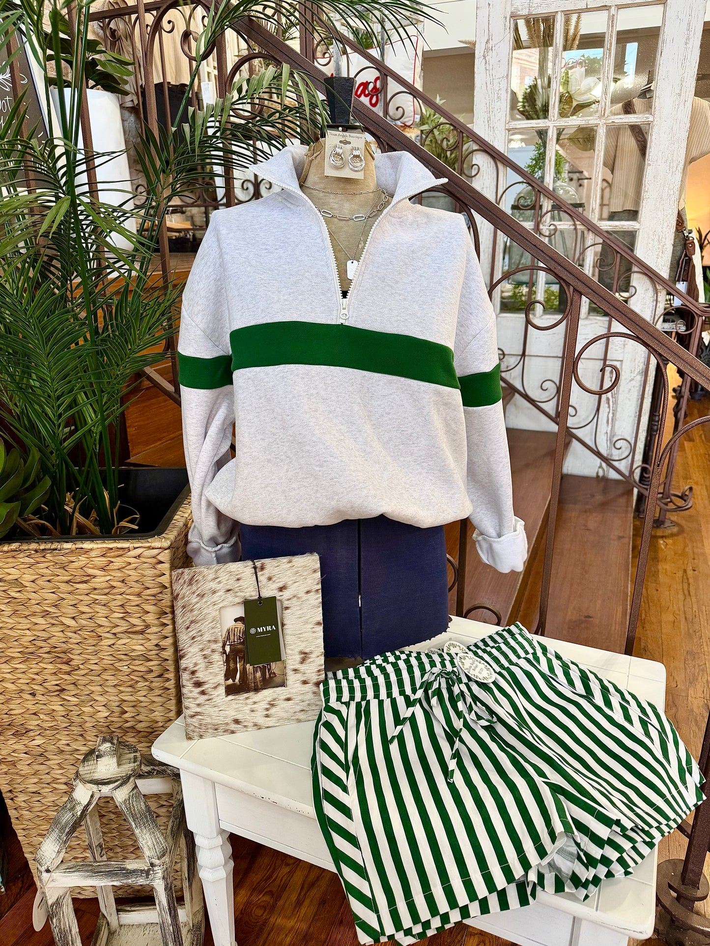 Football Season Green Sweatshirt