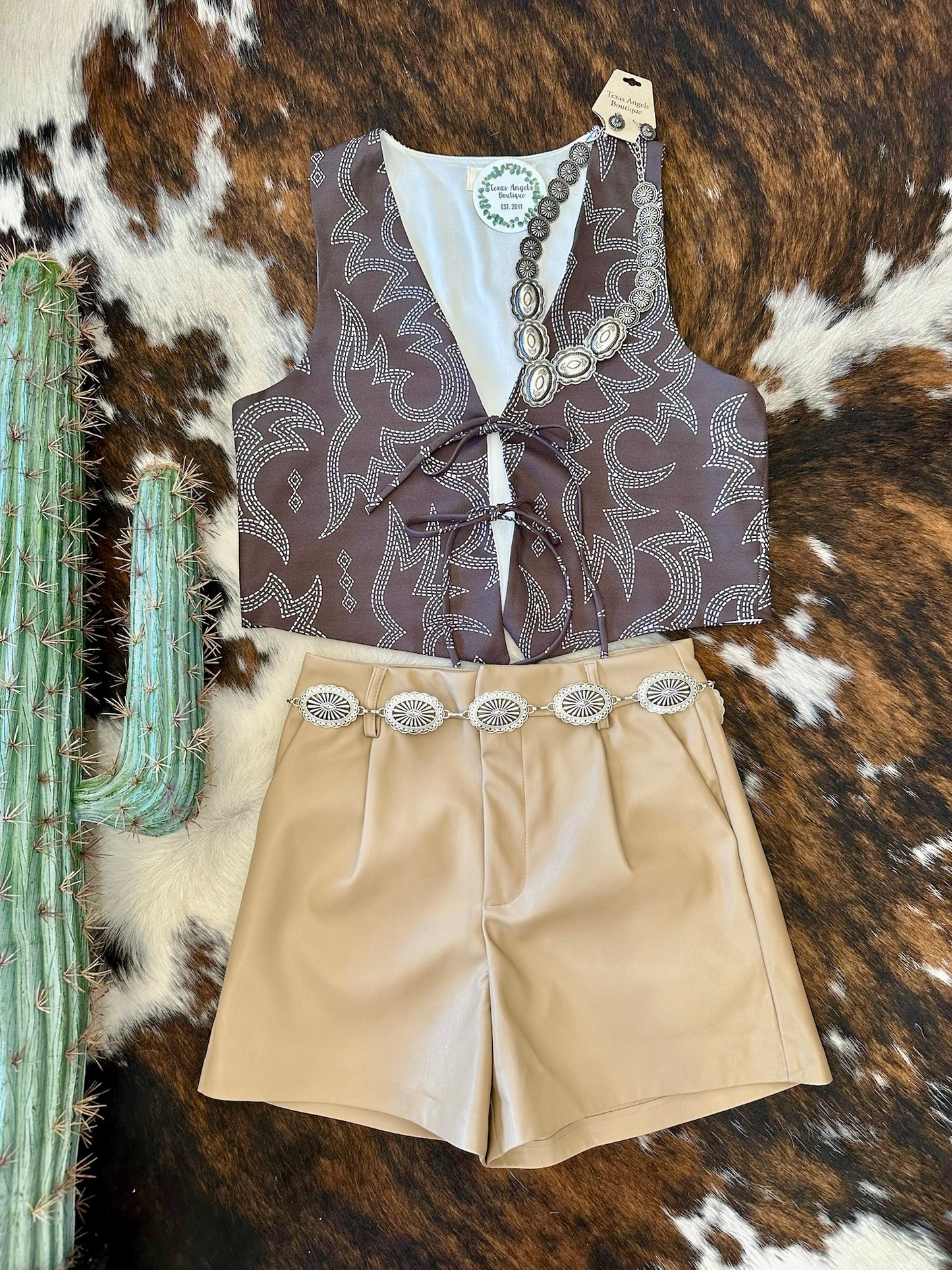 The Sheriff Is In Town Western Vest