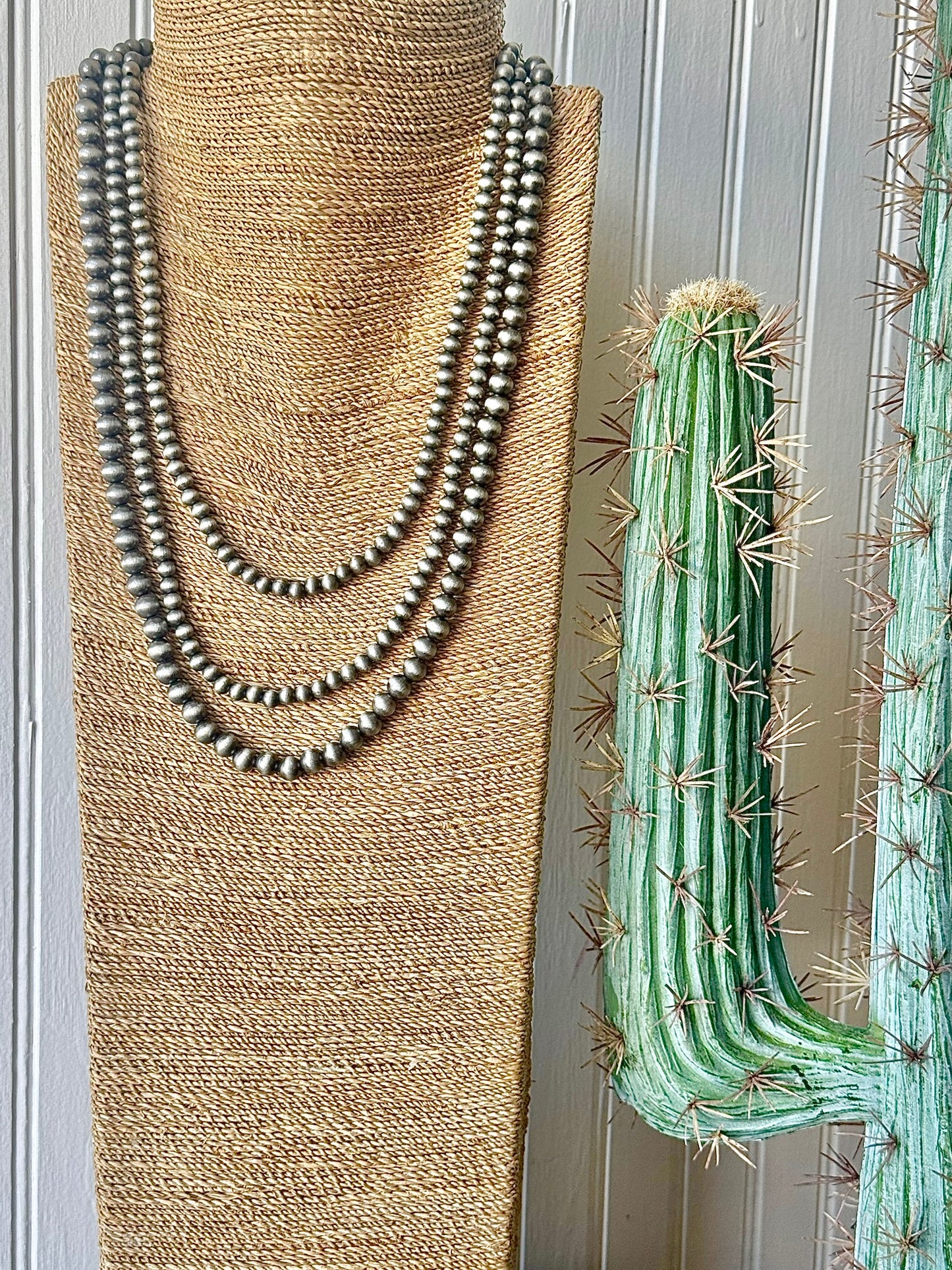 Silver Beaded Necklace