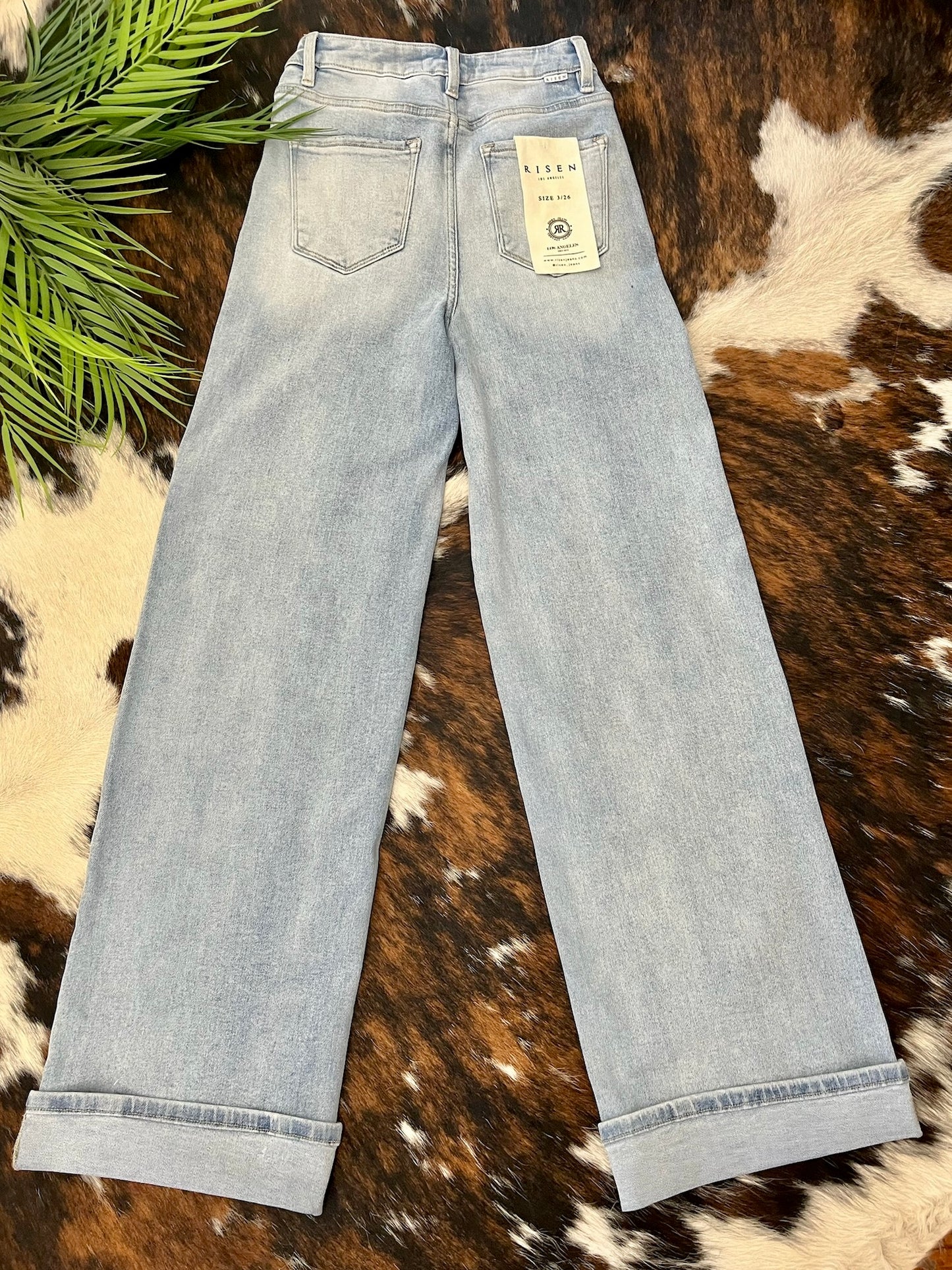 Light It Up Wide Leg Risen Jeans