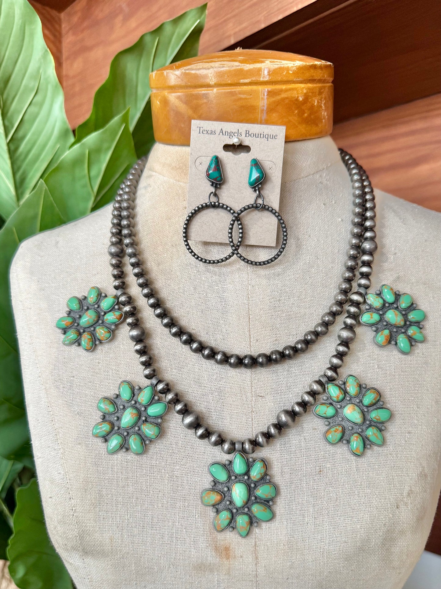Green Concho Necklace