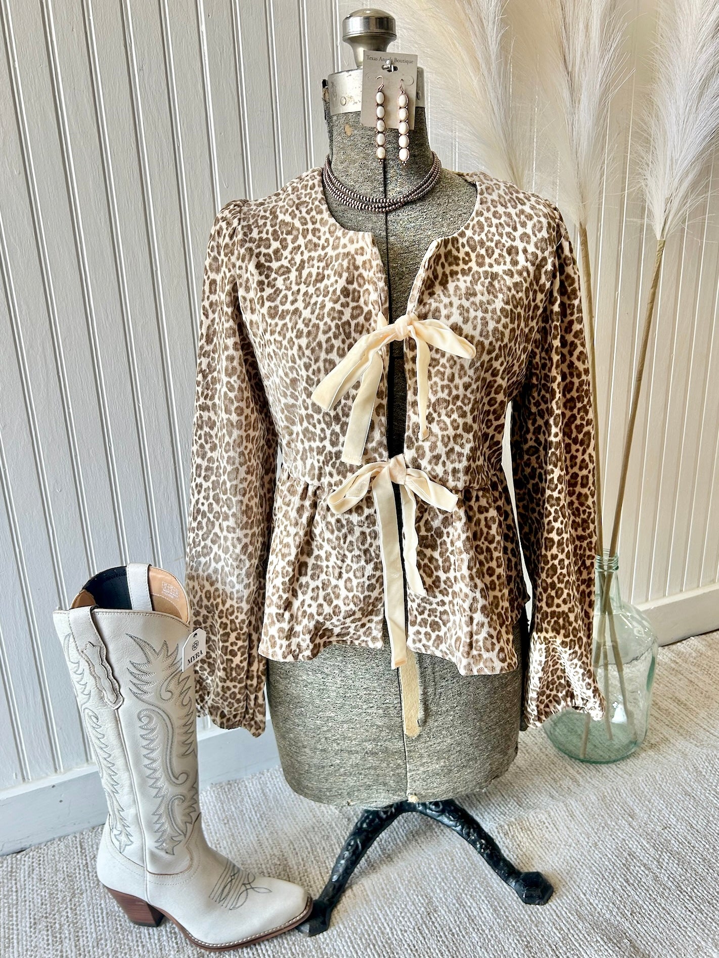 Never Leavin' You Leopard Print Blouse