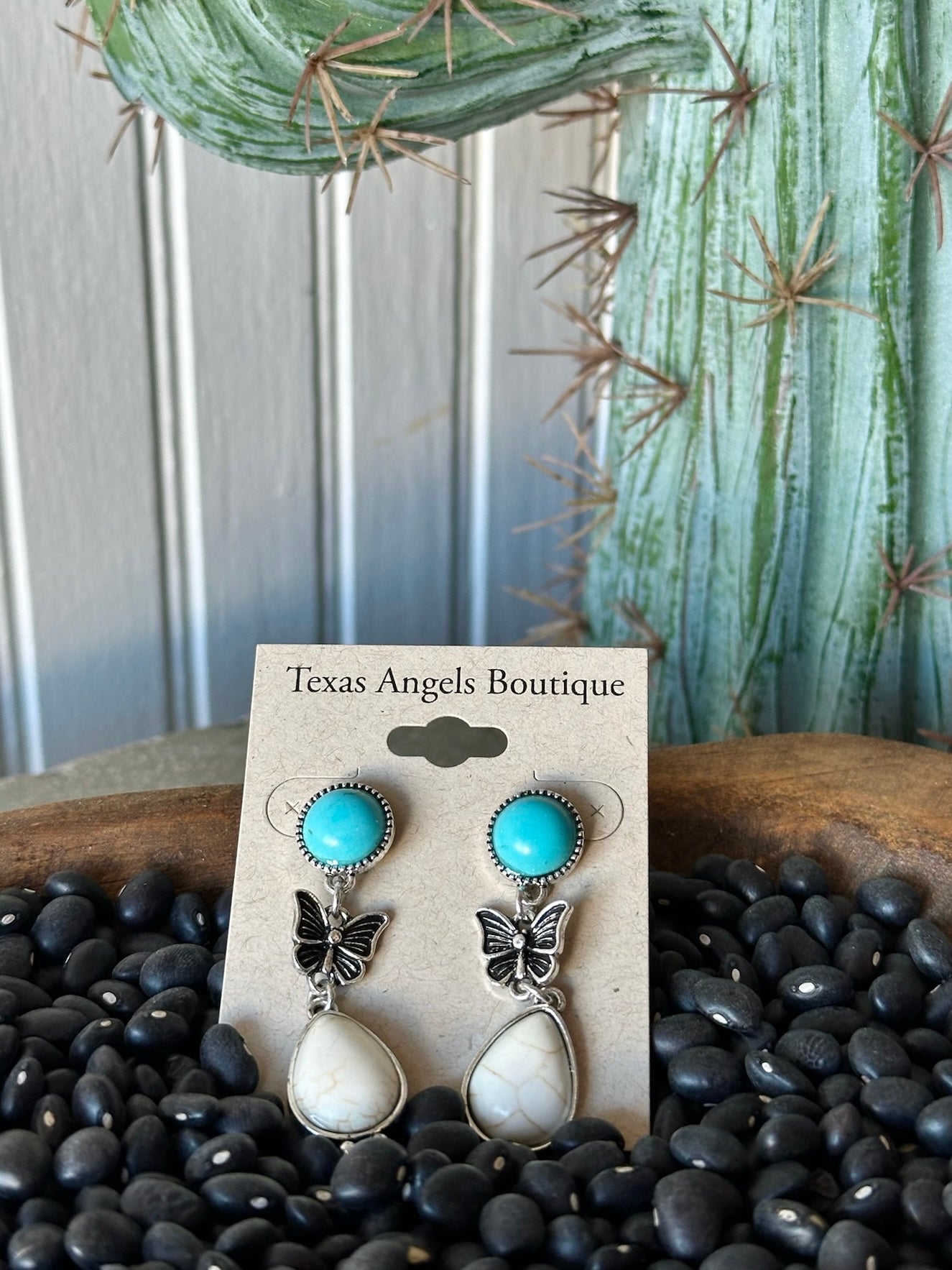 Silver Butterfly Earrings