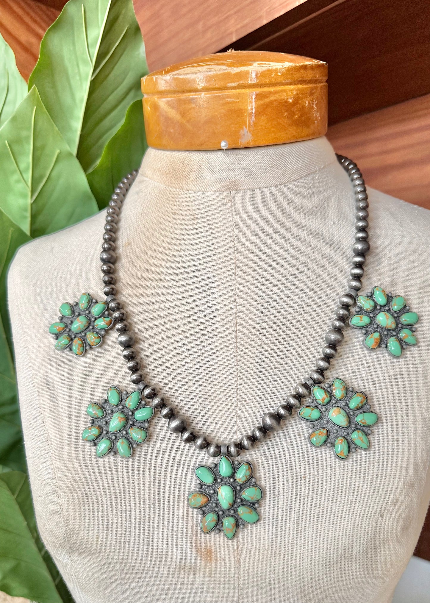 Green Concho Necklace