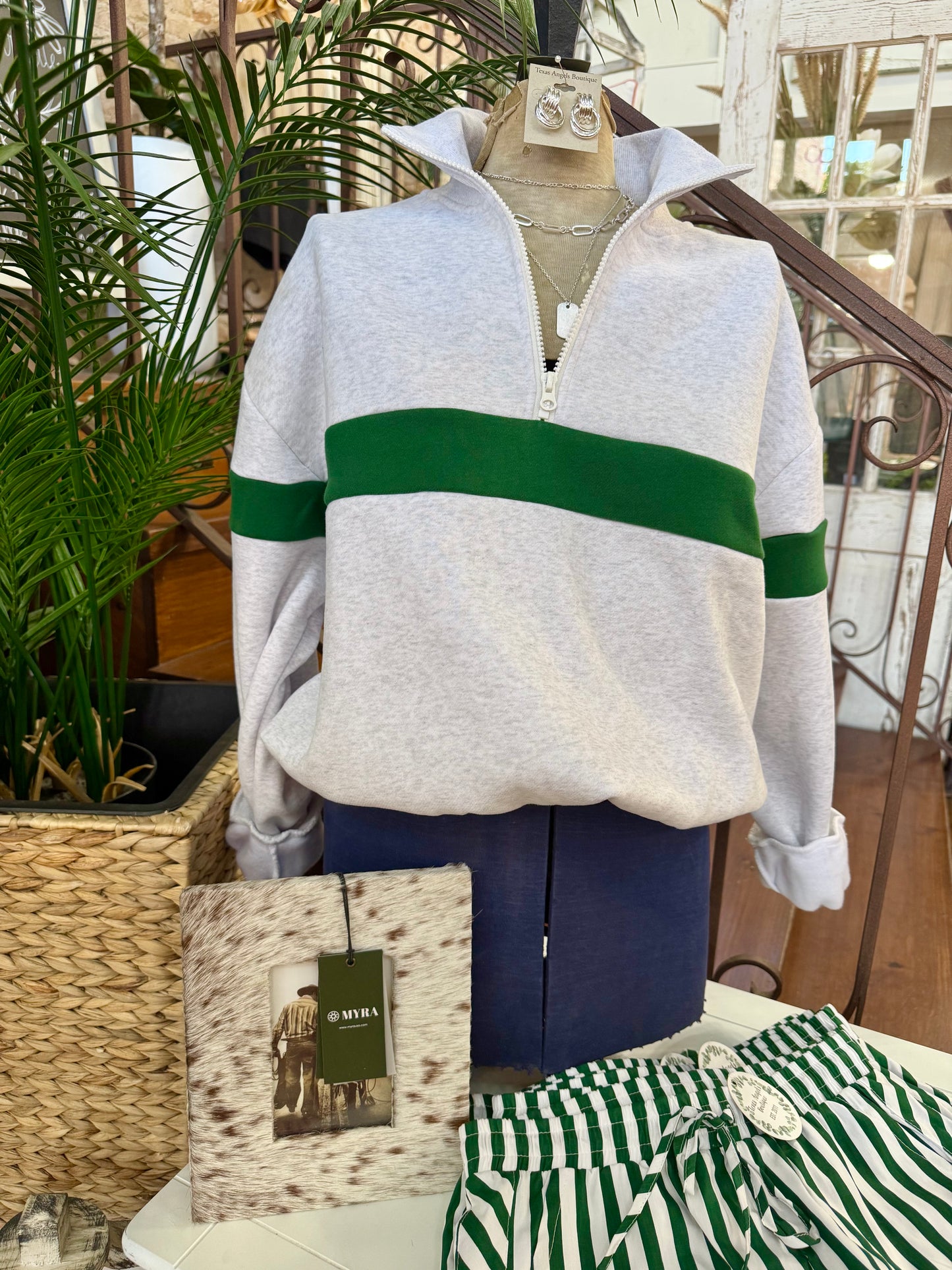 Football Season Green Sweatshirt
