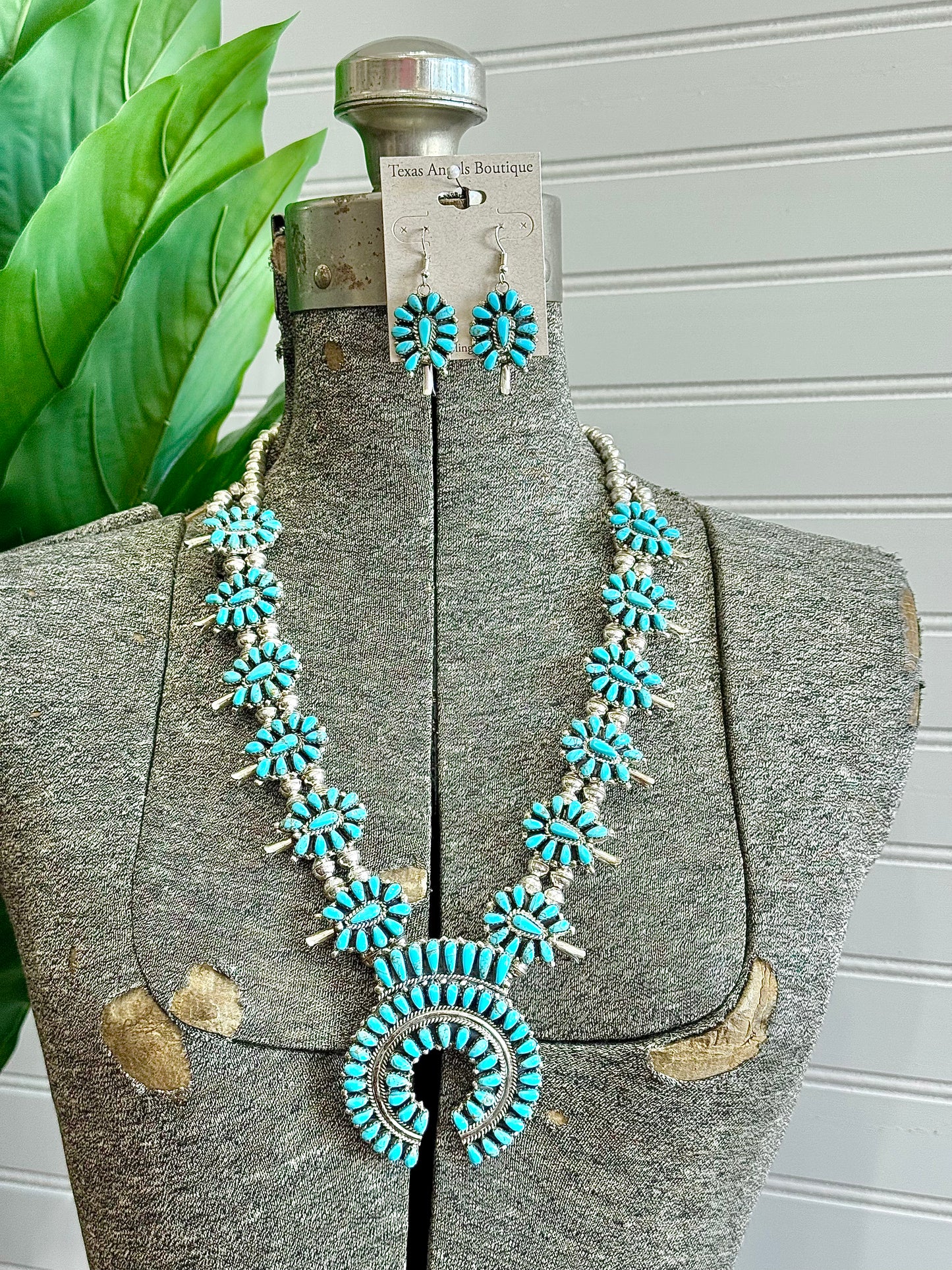 Sterling Silver Squash Blossom Set