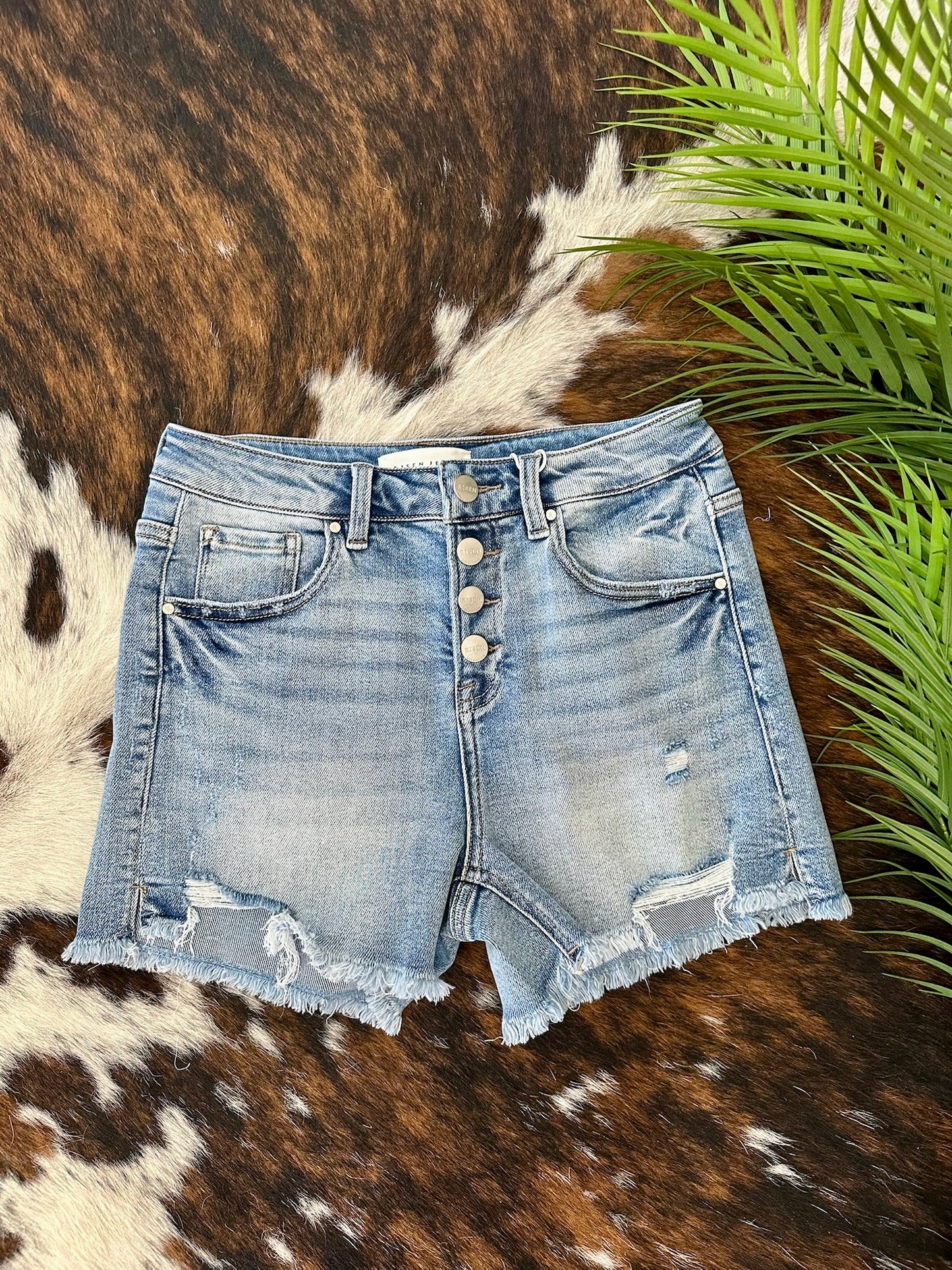 40% Off - Pickin' Daisys Denim Risen Shorts