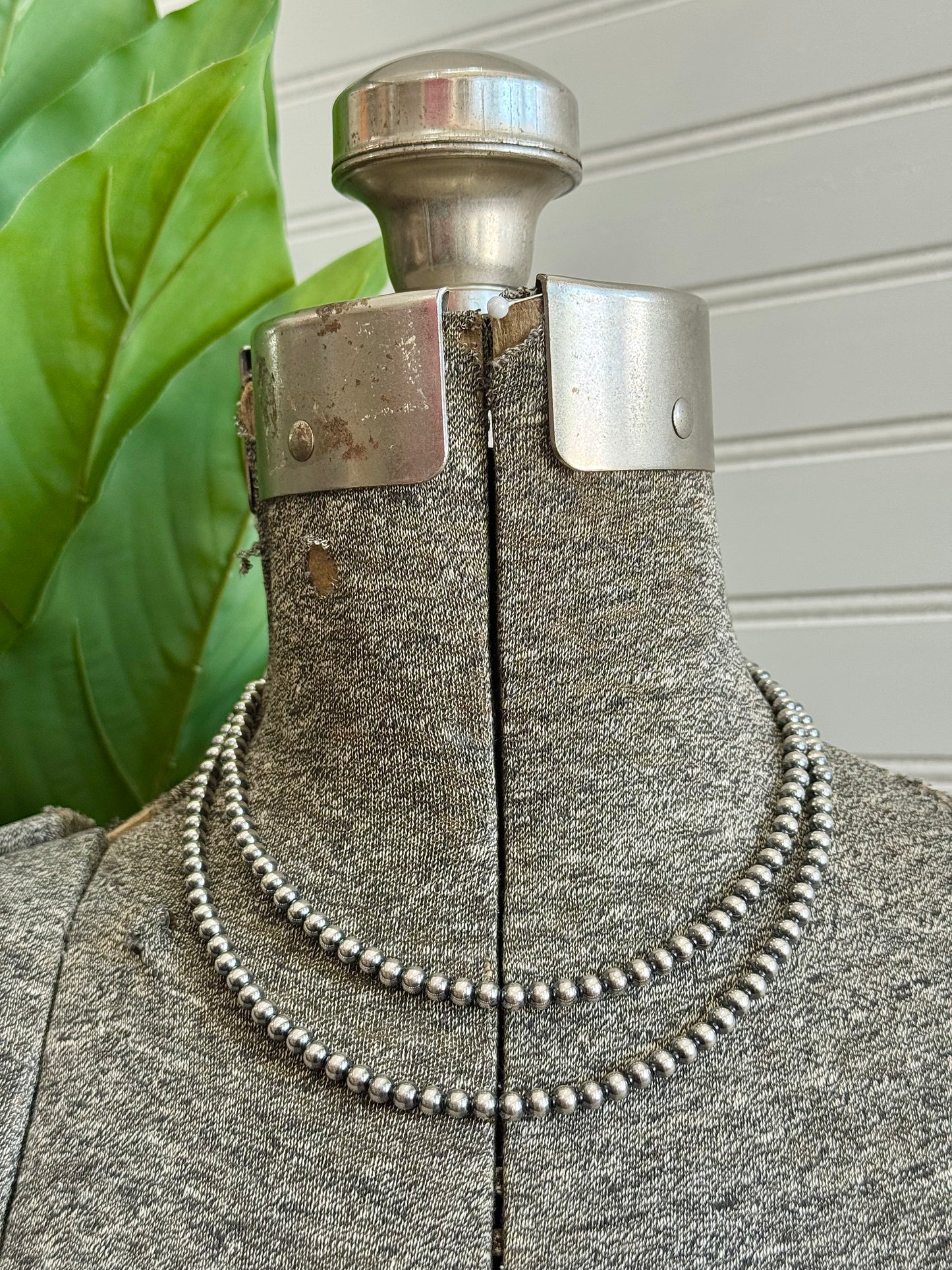 5MM Sterling Silver Navajo Pearl Necklace