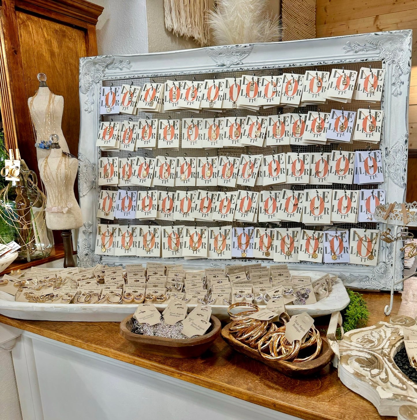 Layered Gold Initial Necklaces