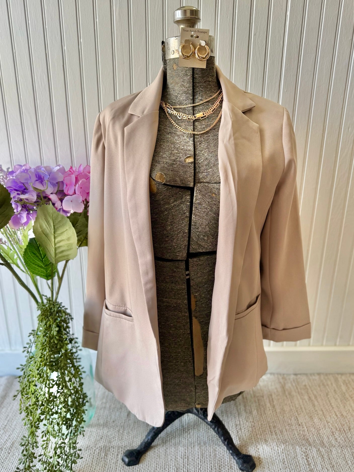 50% Off - Boss Babe Khaki Blazer