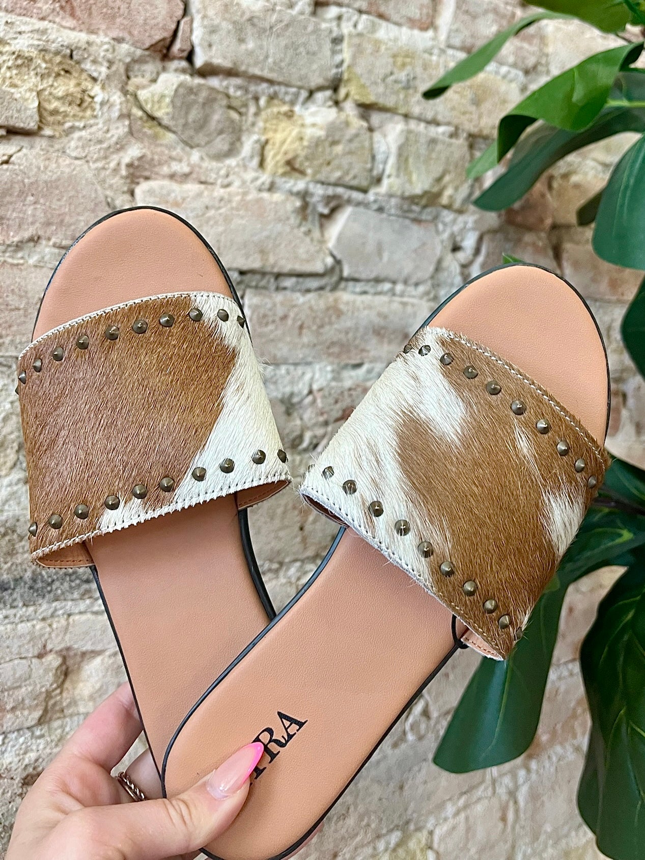 MYRA Cowhide Leather Sandals